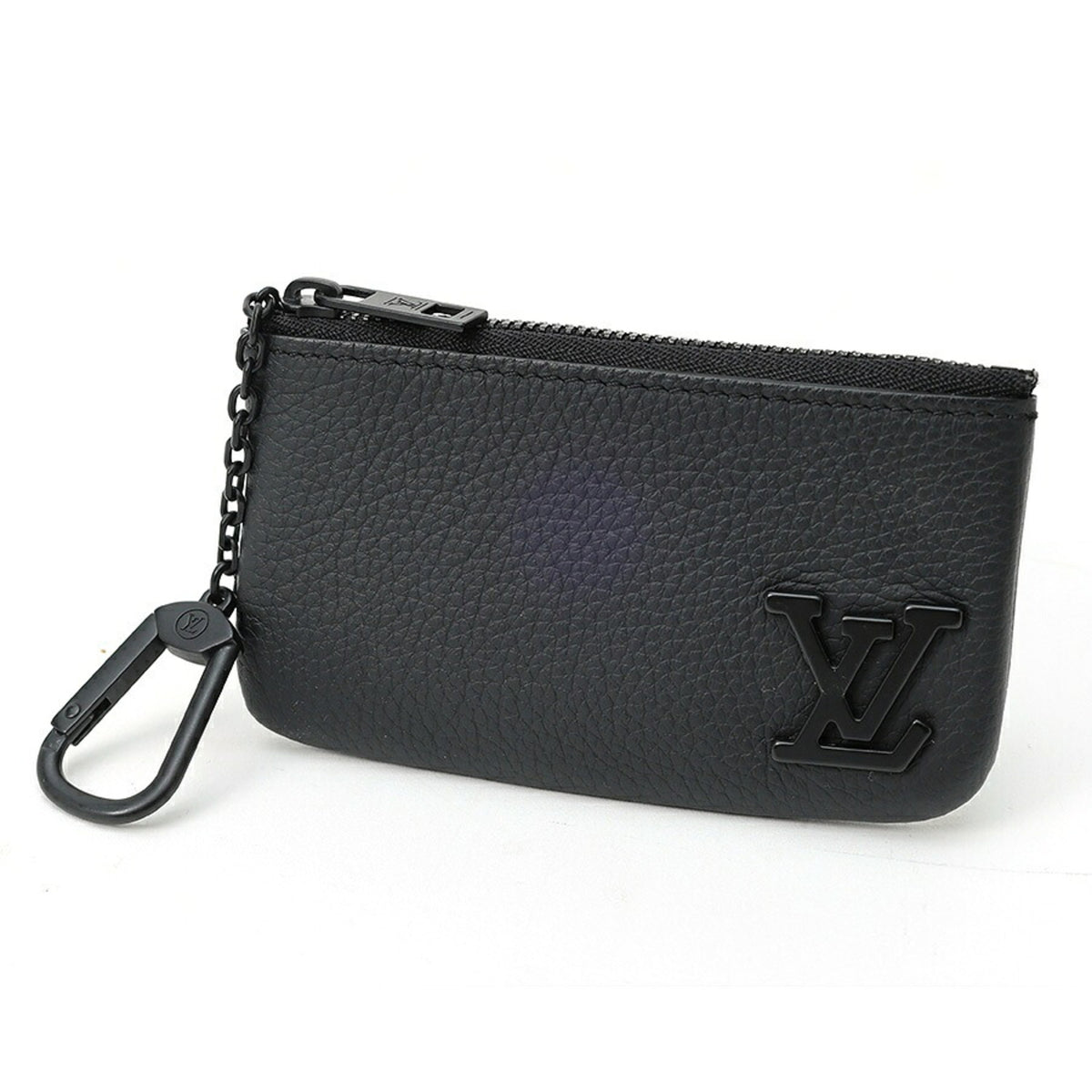 Louis Vuitton Black Leather Coin Purse/Coin Case (Pre-Owned)