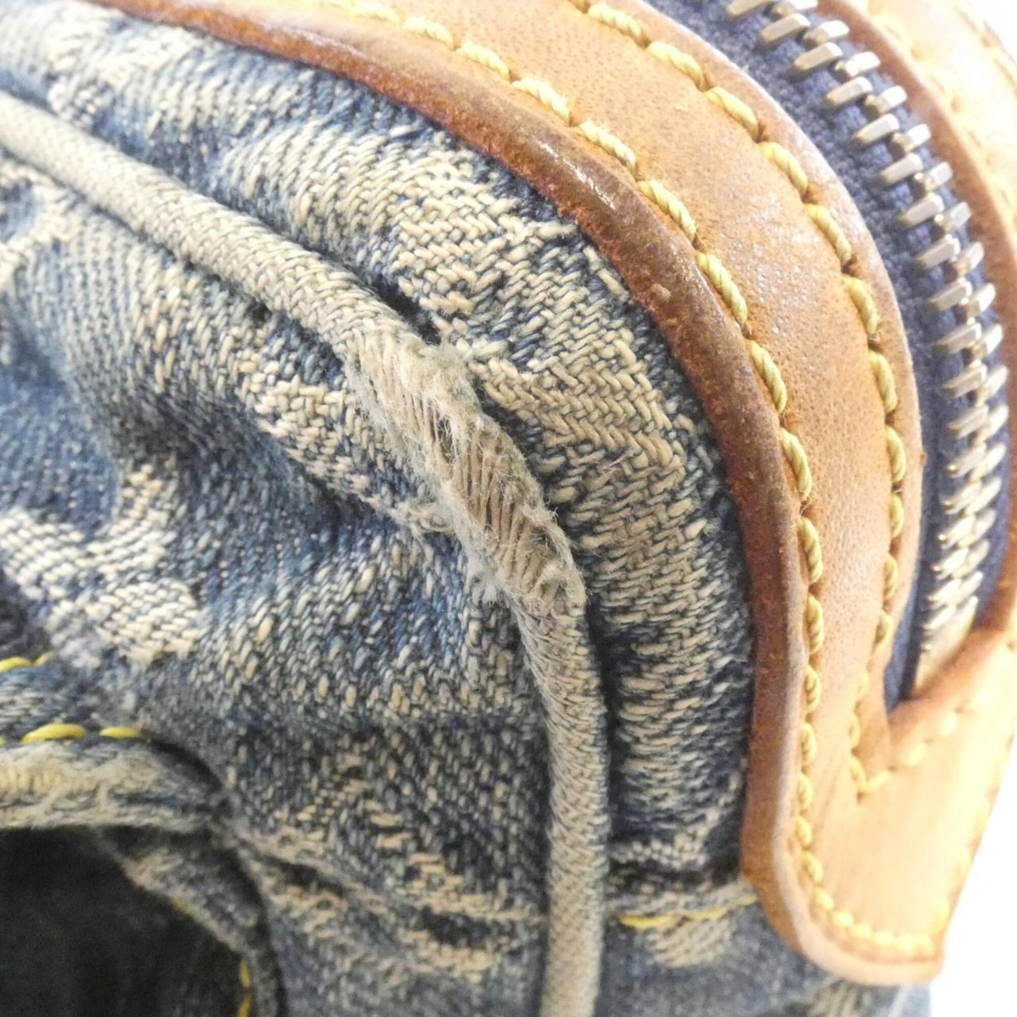 Louis Vuitton Monogram Denim Blue Monogram Denim Shoulder Bag (Pre-Owned)