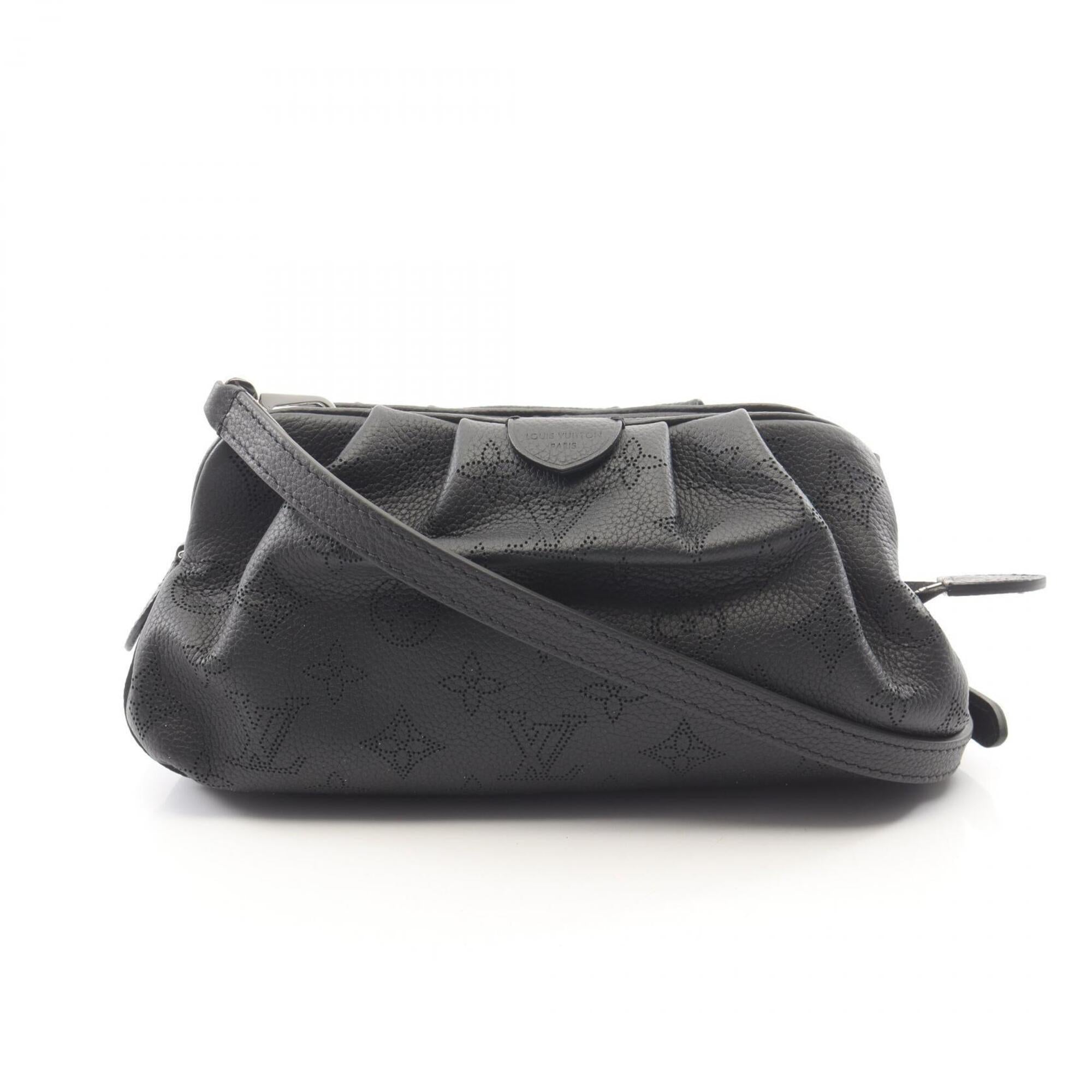 Louis Vuitton Black Noir Mahina Leather Handbag Shoulder Bag (Pre-Owned)