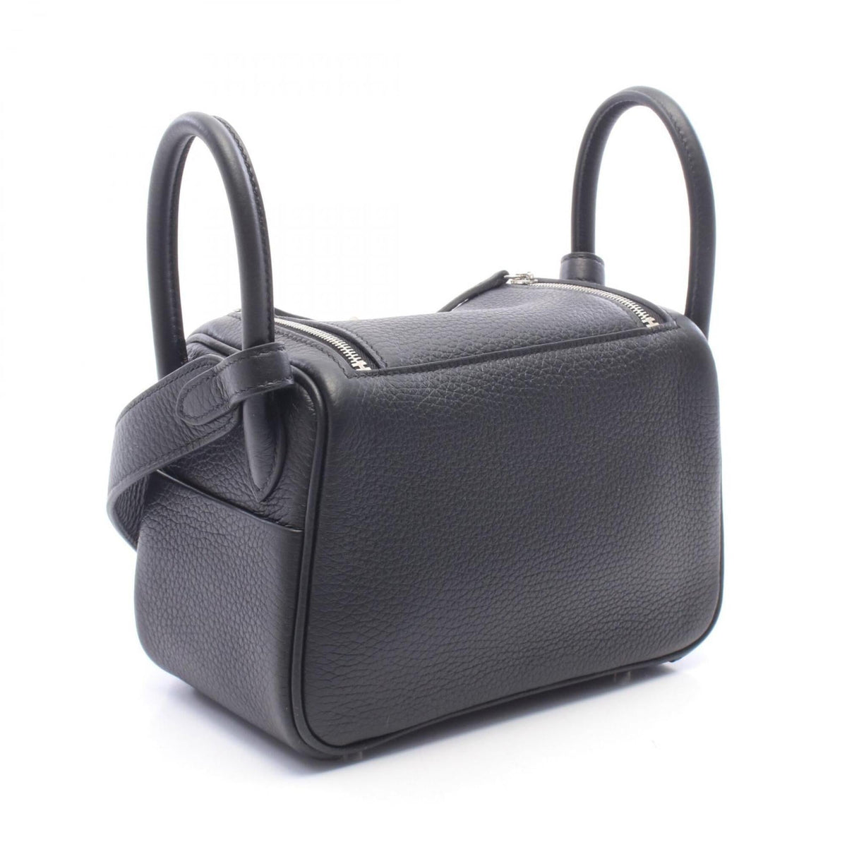 Hermes Black Taurillon Clemence Leather Handbag Shoulder Bag (Pre-Owned)