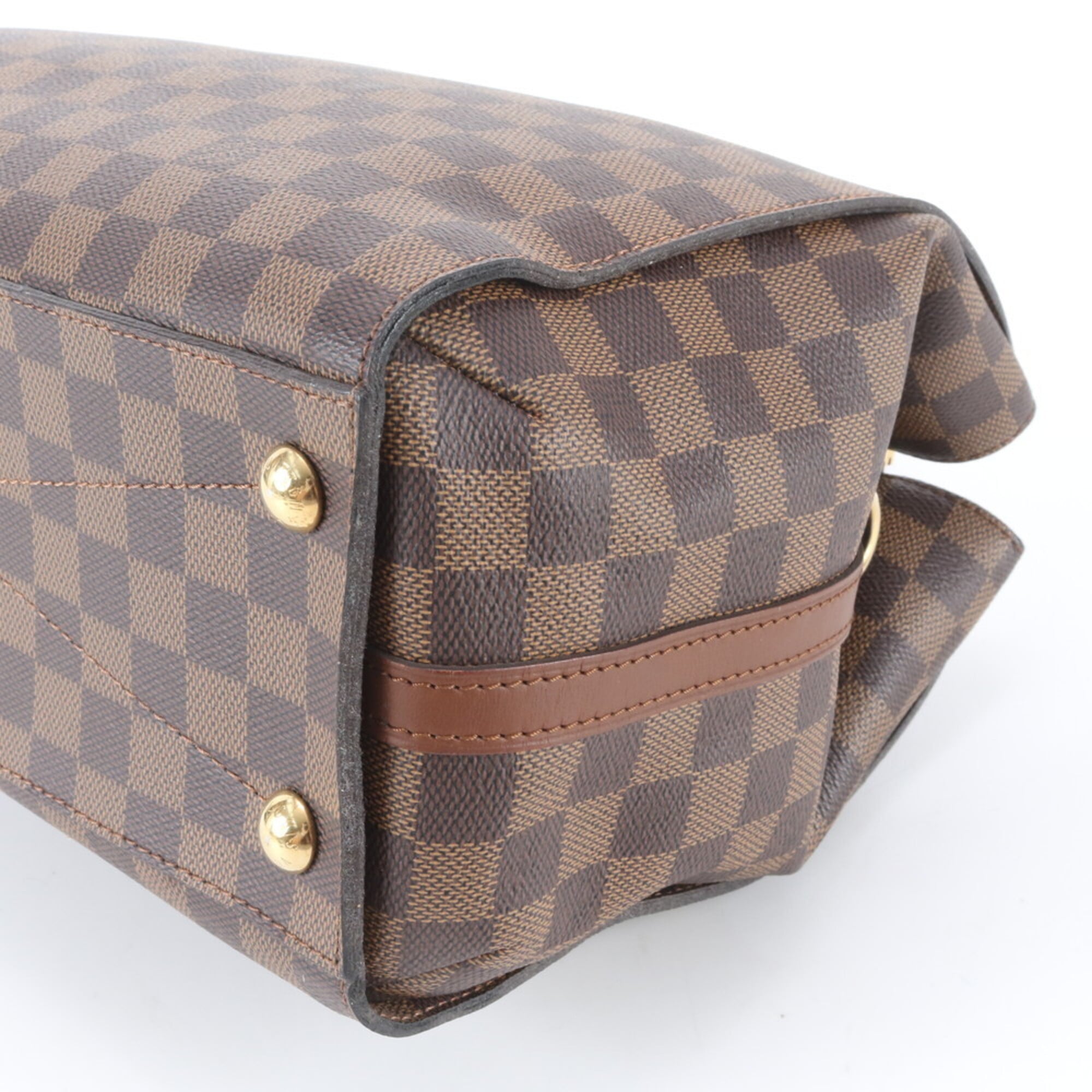 Louis Vuitton Ebene Leather Coated Canvas Handbag Shoulder Bag Tote Bag (Pre-Owned)