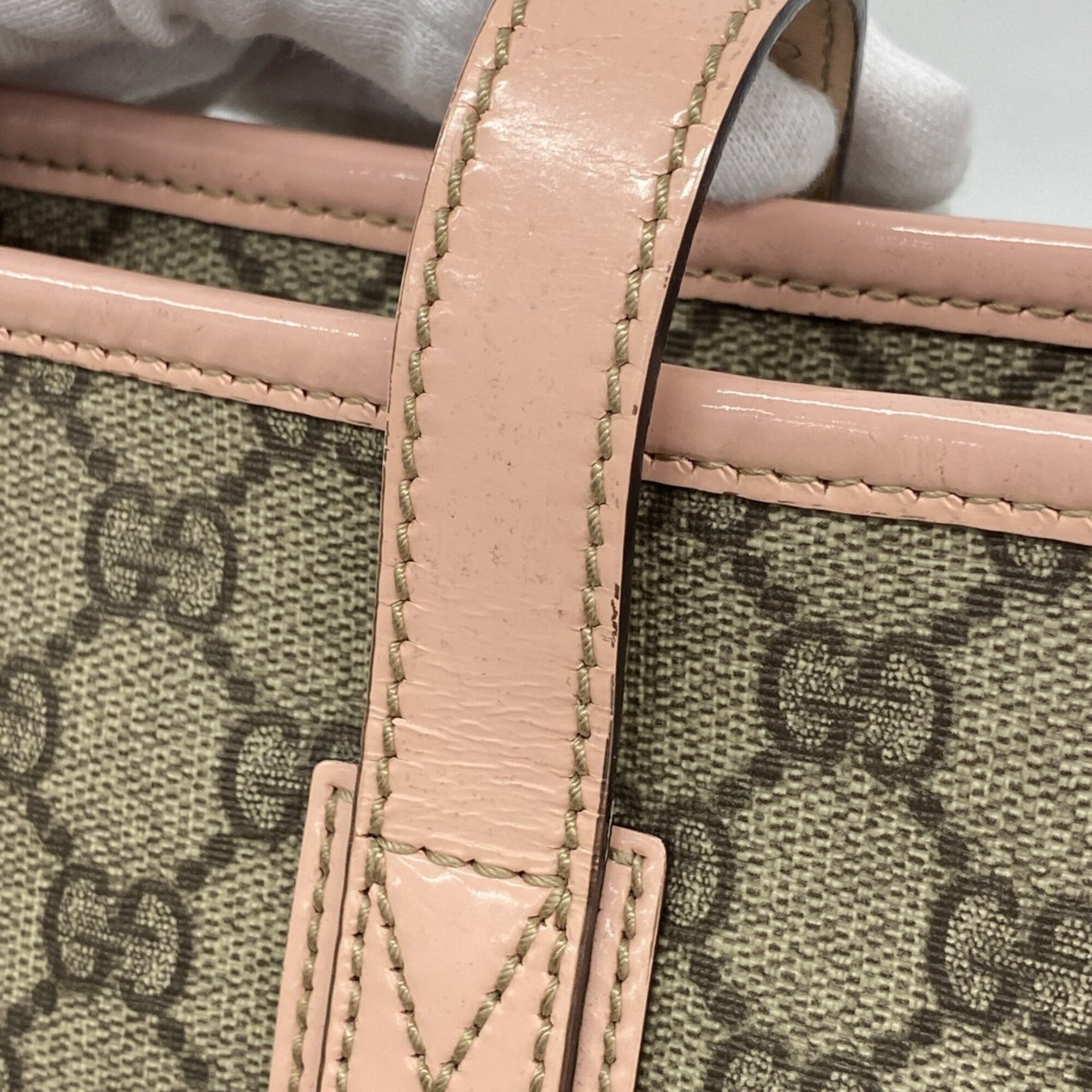 Gucci Brown Pink Pvc Tote Bag (Pre-Owned)