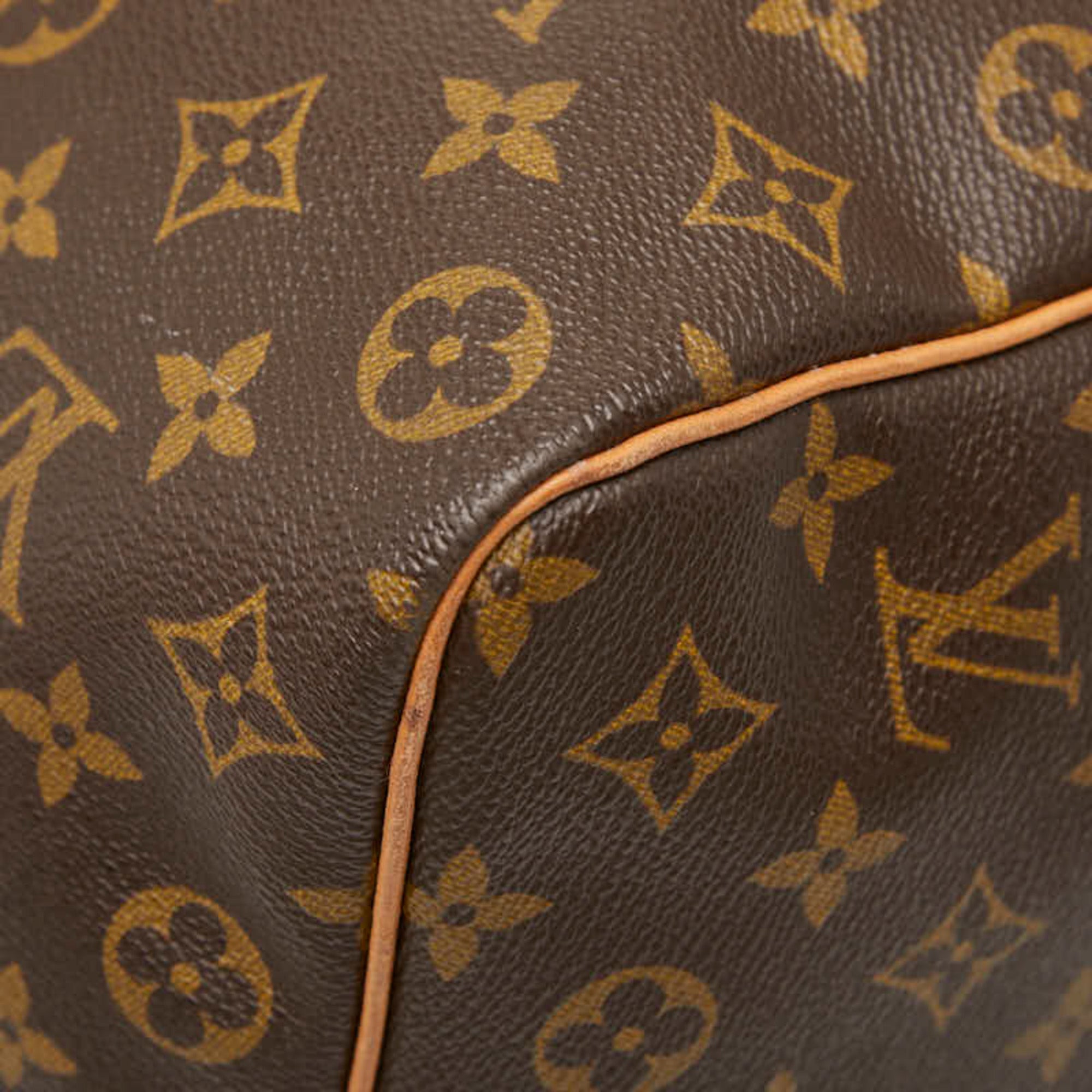 Louis Vuitton Monogram Brown Pvc Leather Boston Bag Handbag (Pre-Owned)