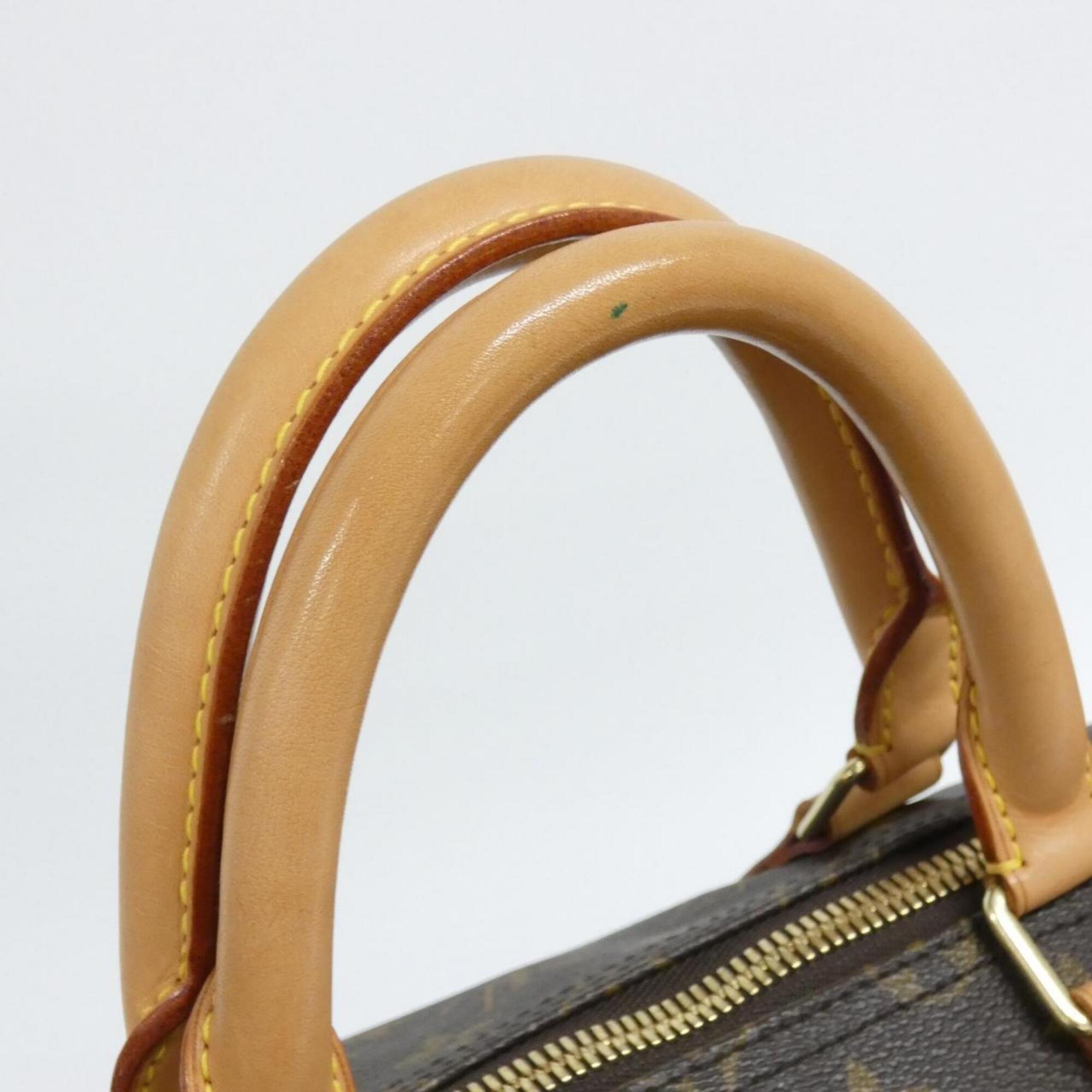 Louis Vuitton Marron Coated Canvas Boston Bag (Pre-Owned)