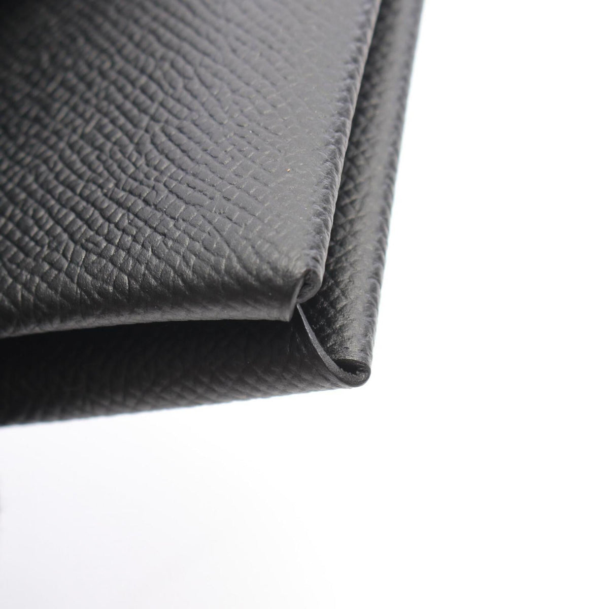 Hermes Black Epsom Leather Coin Purse/Coin Case (Pre-Owned)