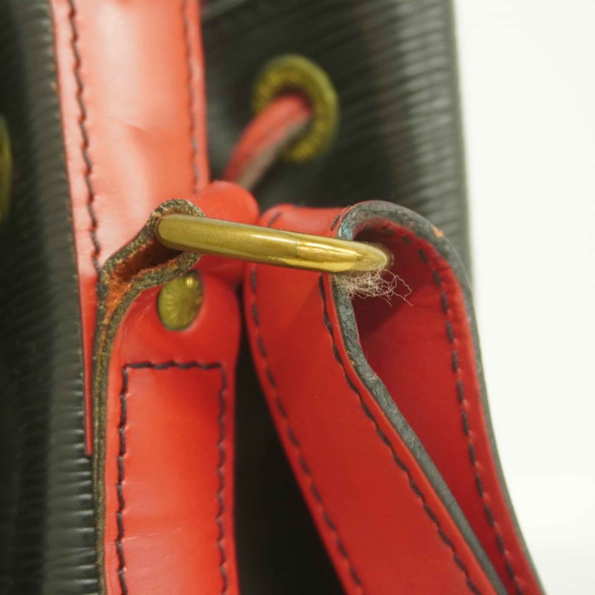 Louis Vuitton Castilian Red Noir Shoulder Bag (Pre-Owned)