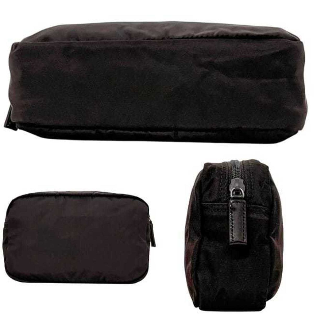 Prada Brown Dark Brown Nylon Pouch (Pre-Owned)