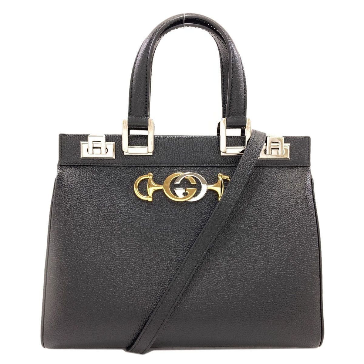 Gucci Black Leather Handbag (Pre-Owned)