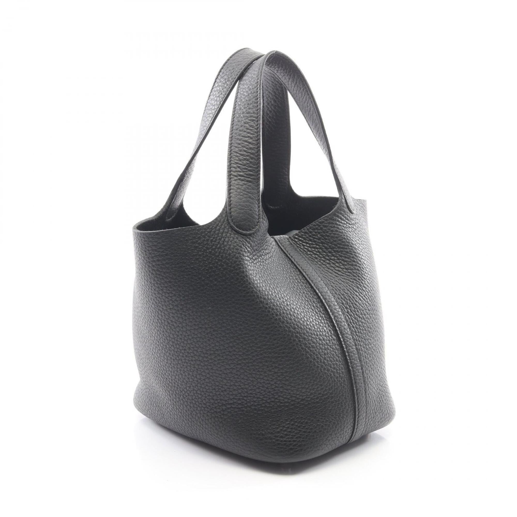 Hermes Black Taurillon Clemence Leather Leather Handbag (Pre-Owned)