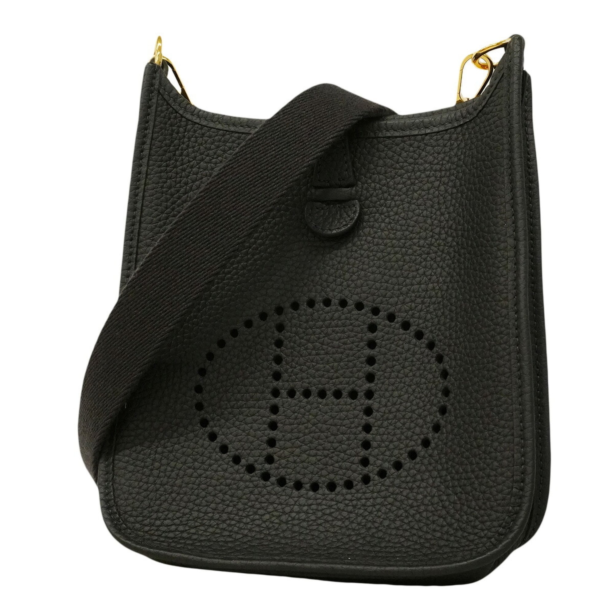 Hermes Navy Taurillon Clemence Leather Shoulder Bag (Pre-Owned)