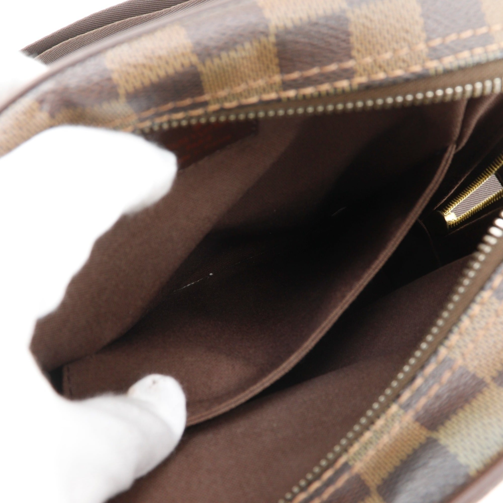 Louis Vuitton Brown Damier Canvas Shoulder Bag (Pre-Owned)