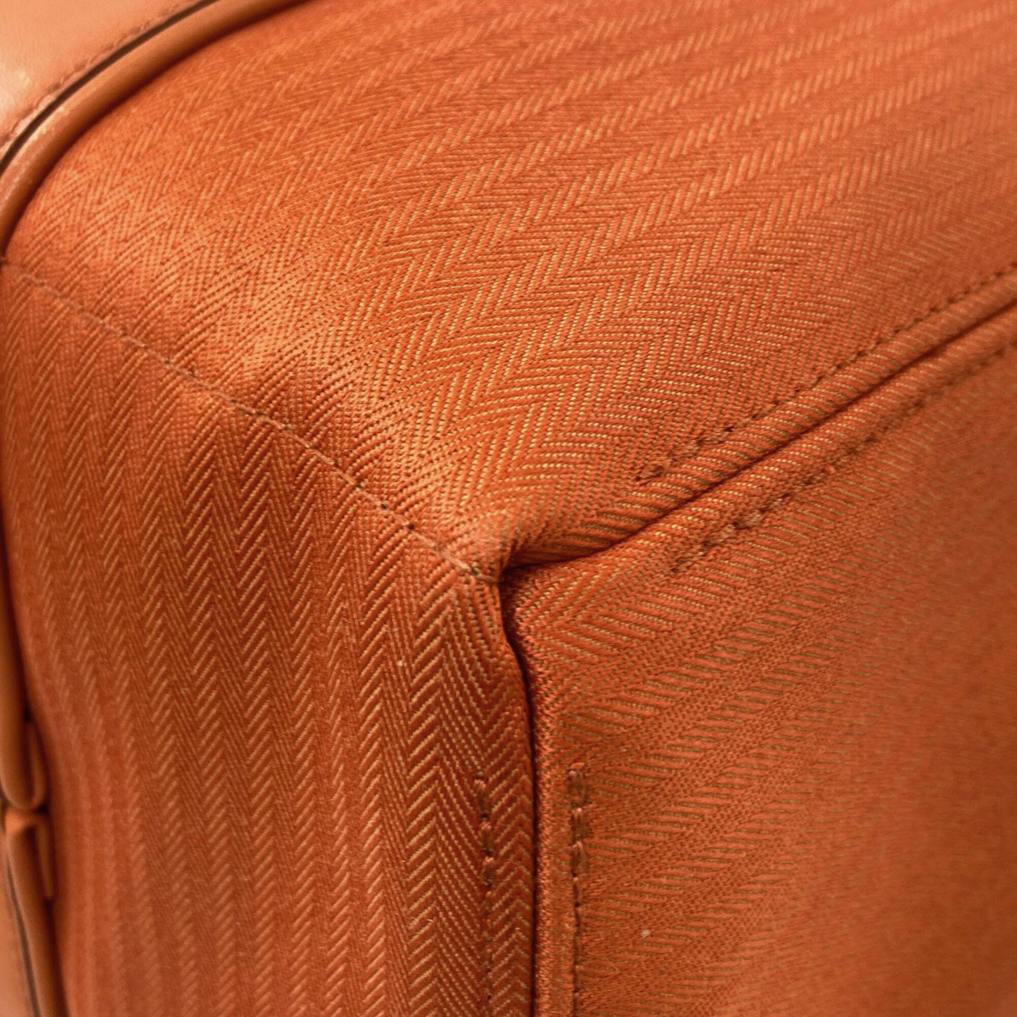 Hermes Acapulco Orange Cotton Polyester Handbag (Pre-Owned)