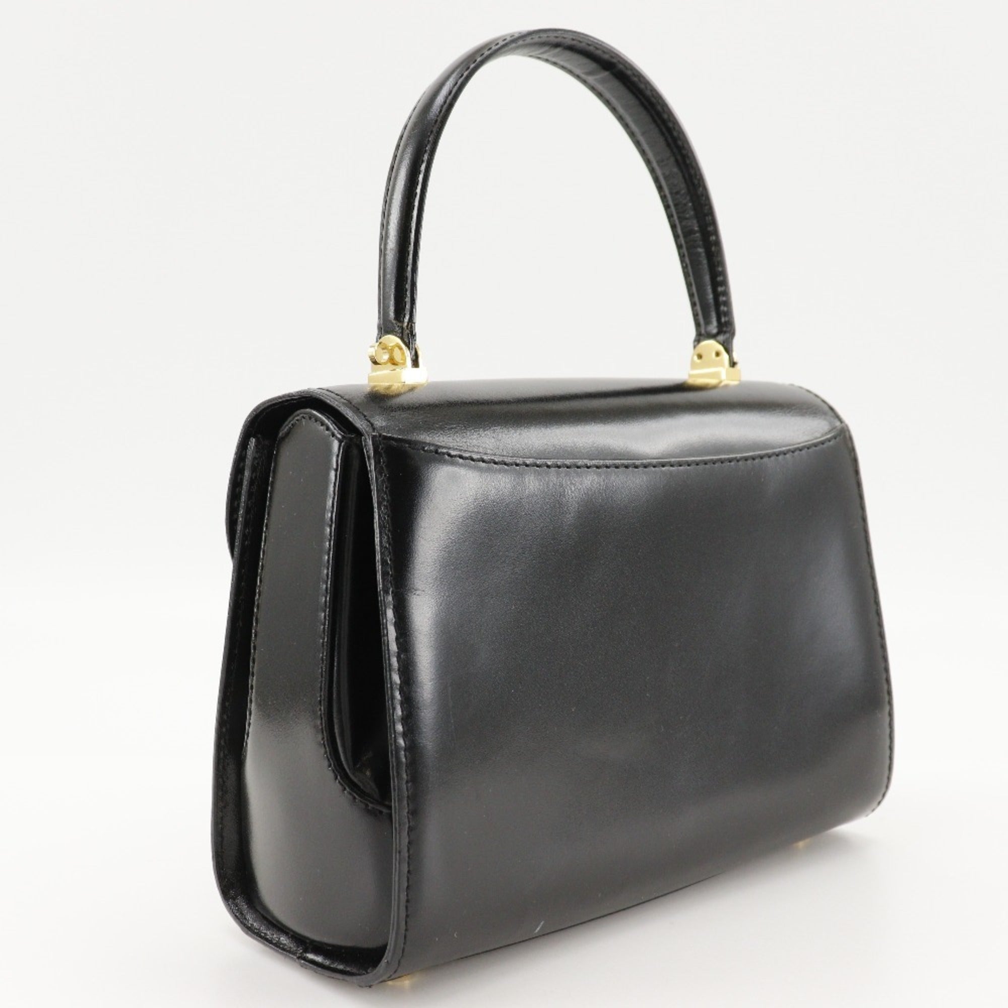 Bally Black Leather Handbag (Pre-Owned)