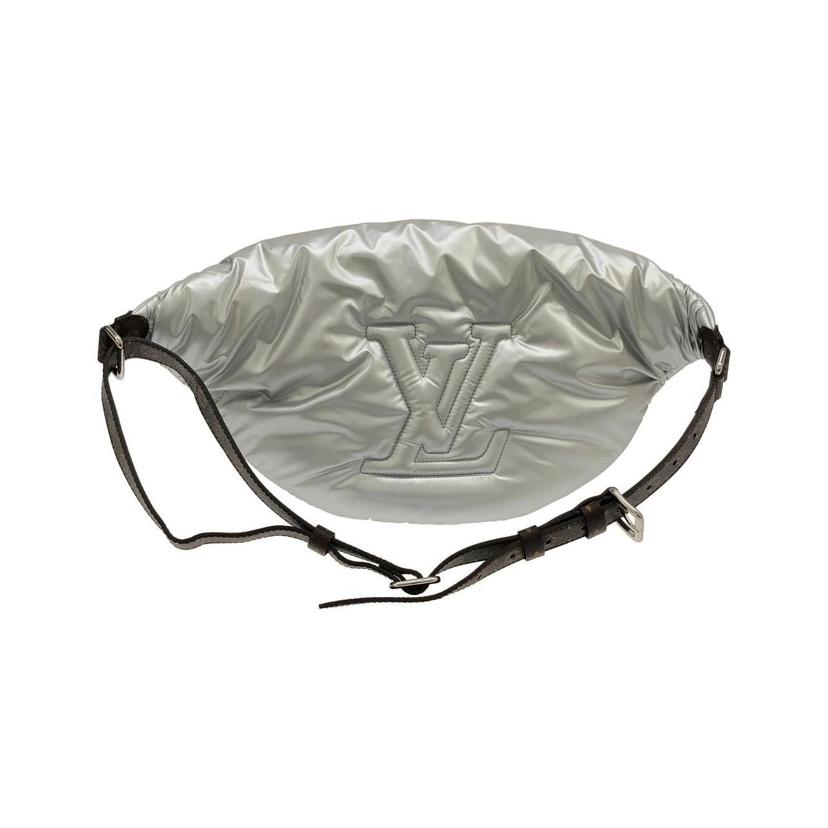 Louis Vuitton Silver Nylon Handbag (Pre-Owned)