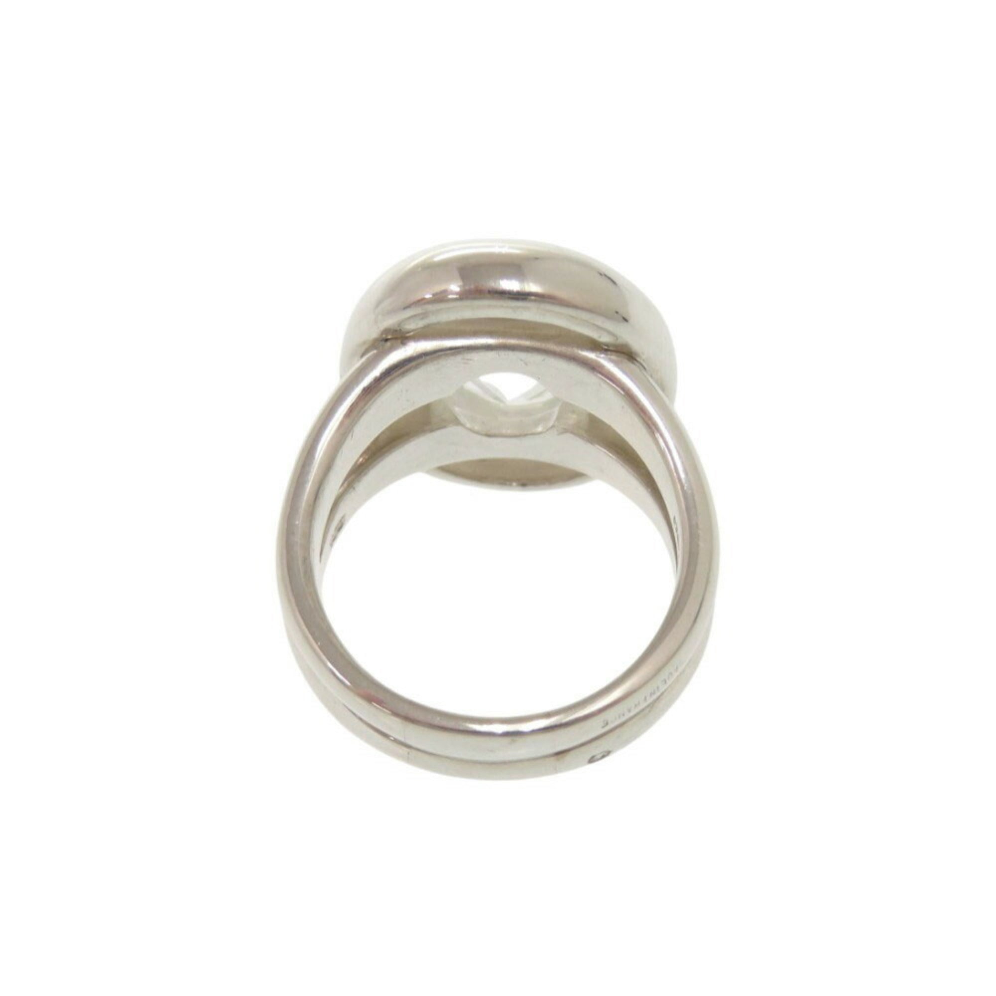 Hermes Silver Silver 925 Band Ring (Pre-Owned)