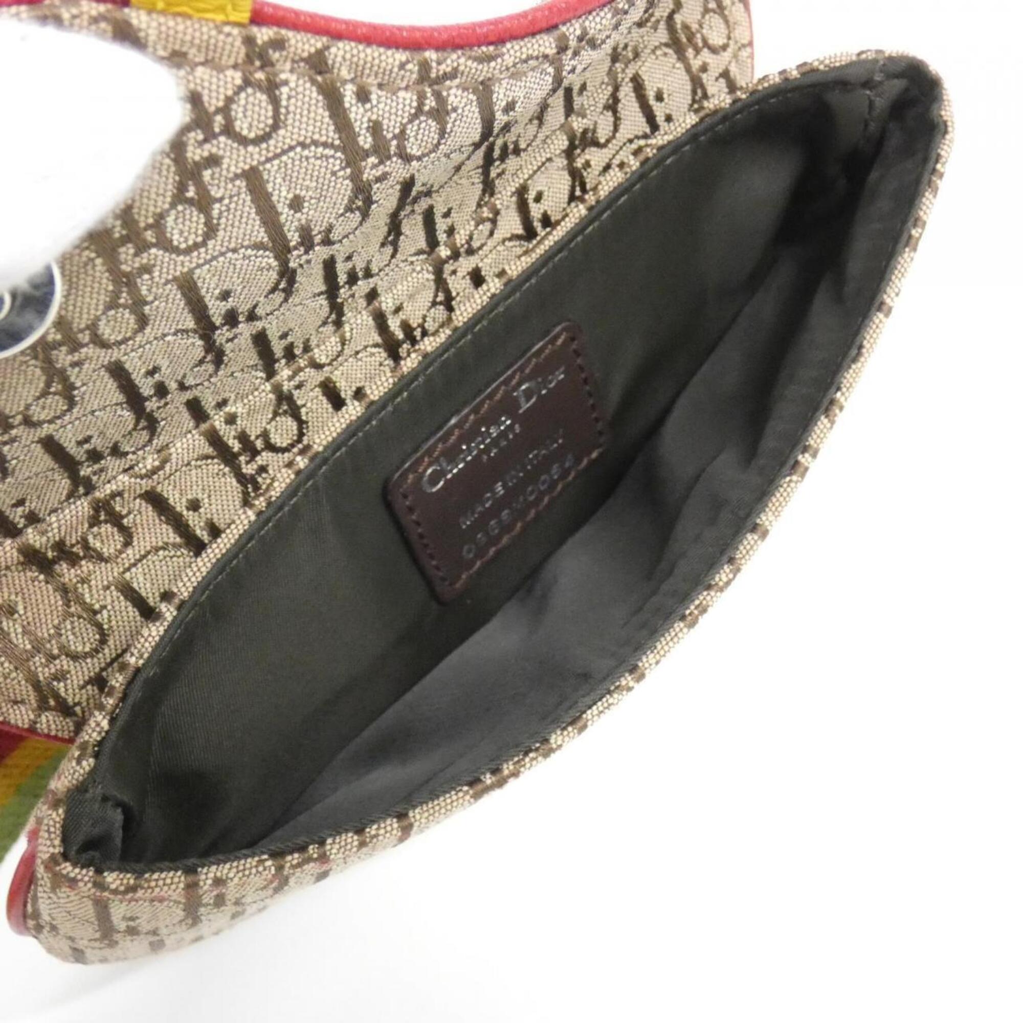 Christian Dior Beige Multi-Color Canvas Fanny Pack (Pre-Owned)