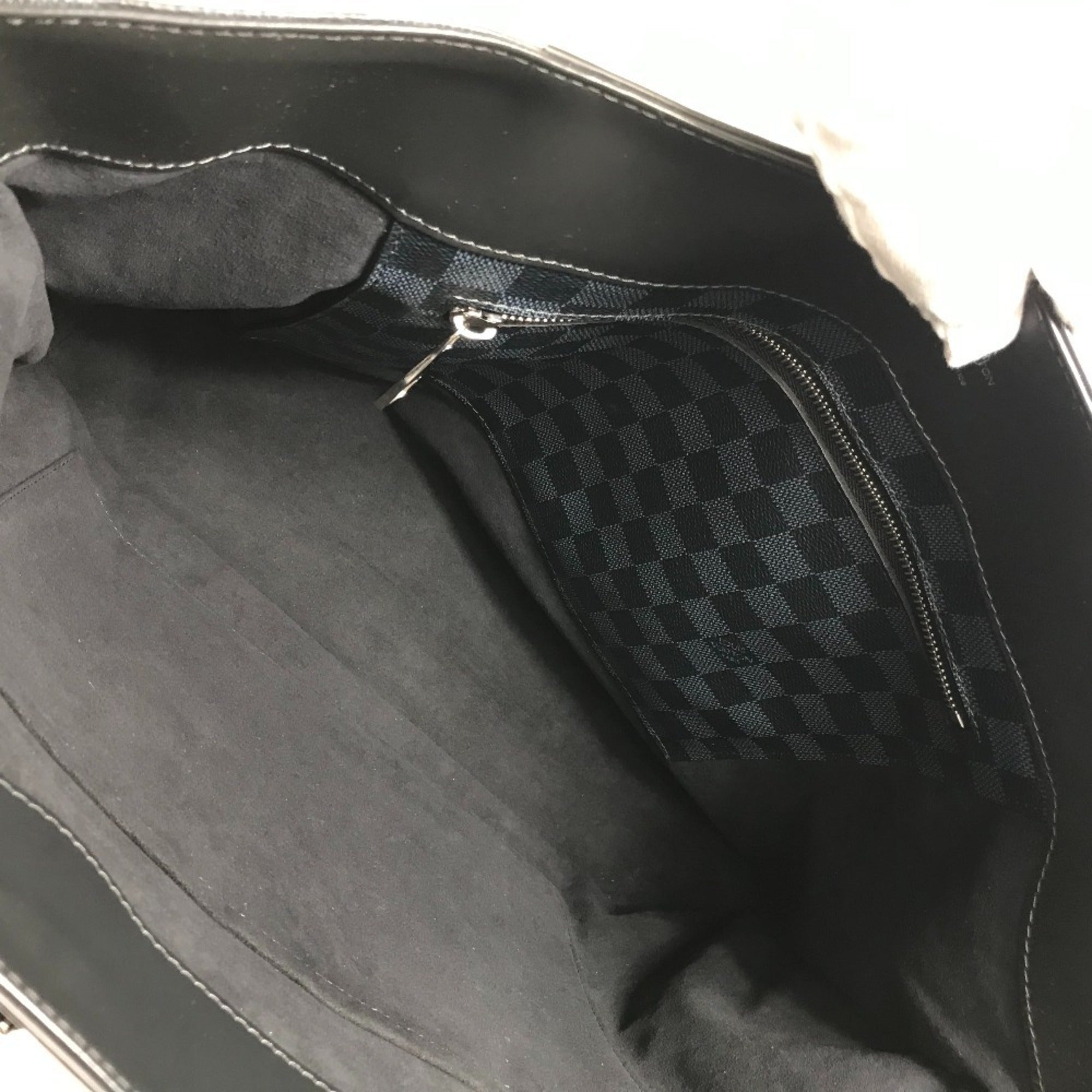 Louis Vuitton Damier Cobalt Black Navy Shoulder Bag Tote Bag (Pre-Owned)