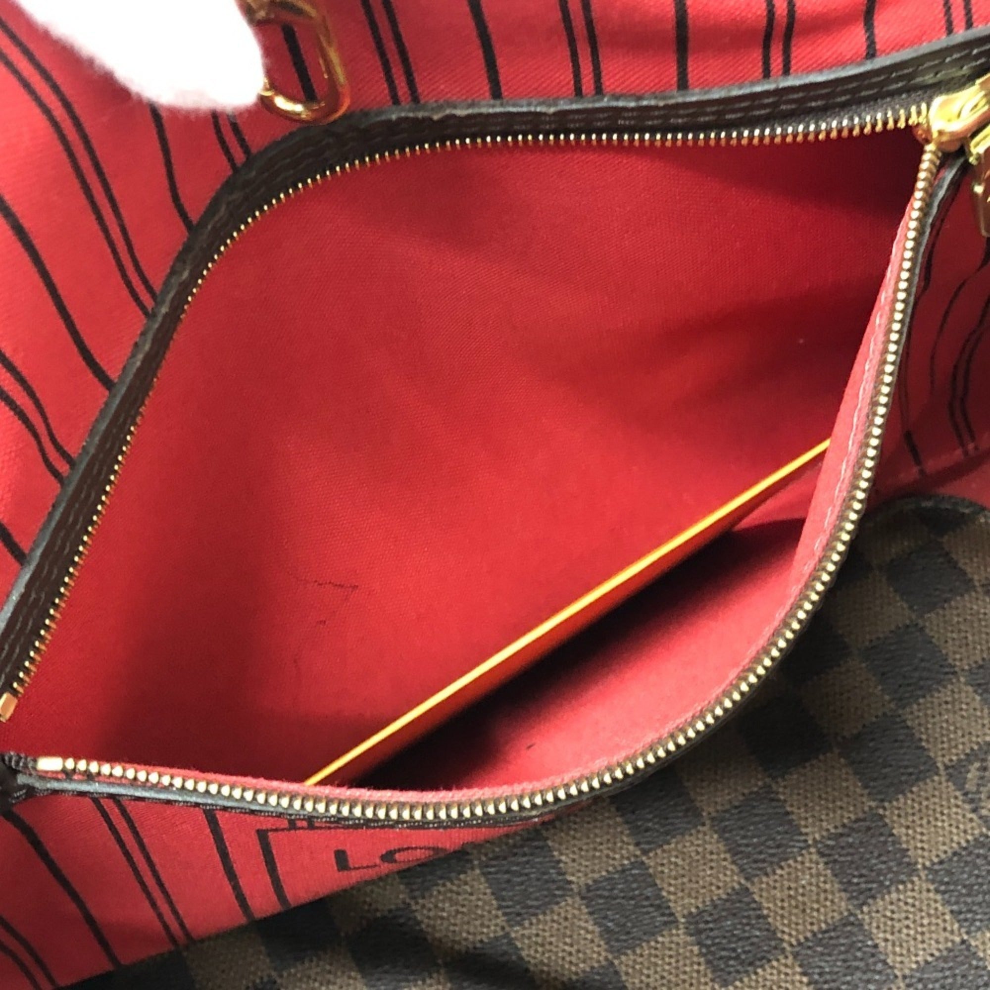 Louis Vuitton Brown Ebene Damier Canvas Shoulder Bag Tote Bag (Pre-Owned)