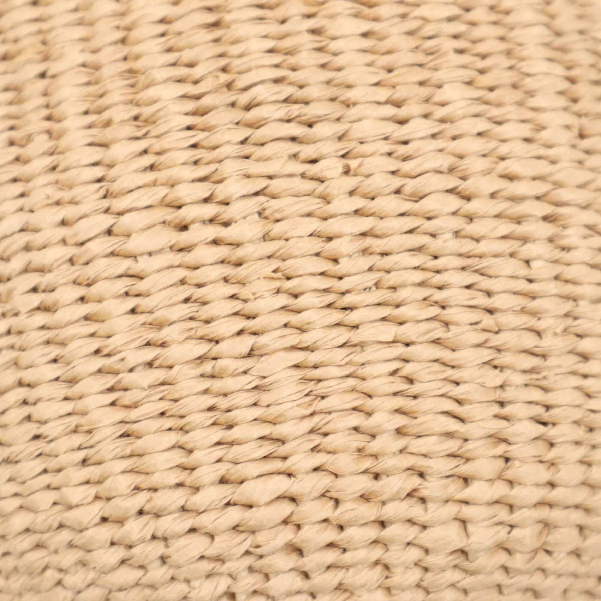 Chloé Beige Brown Raffia Linen Basket Shoulder Bag (Pre-Owned)