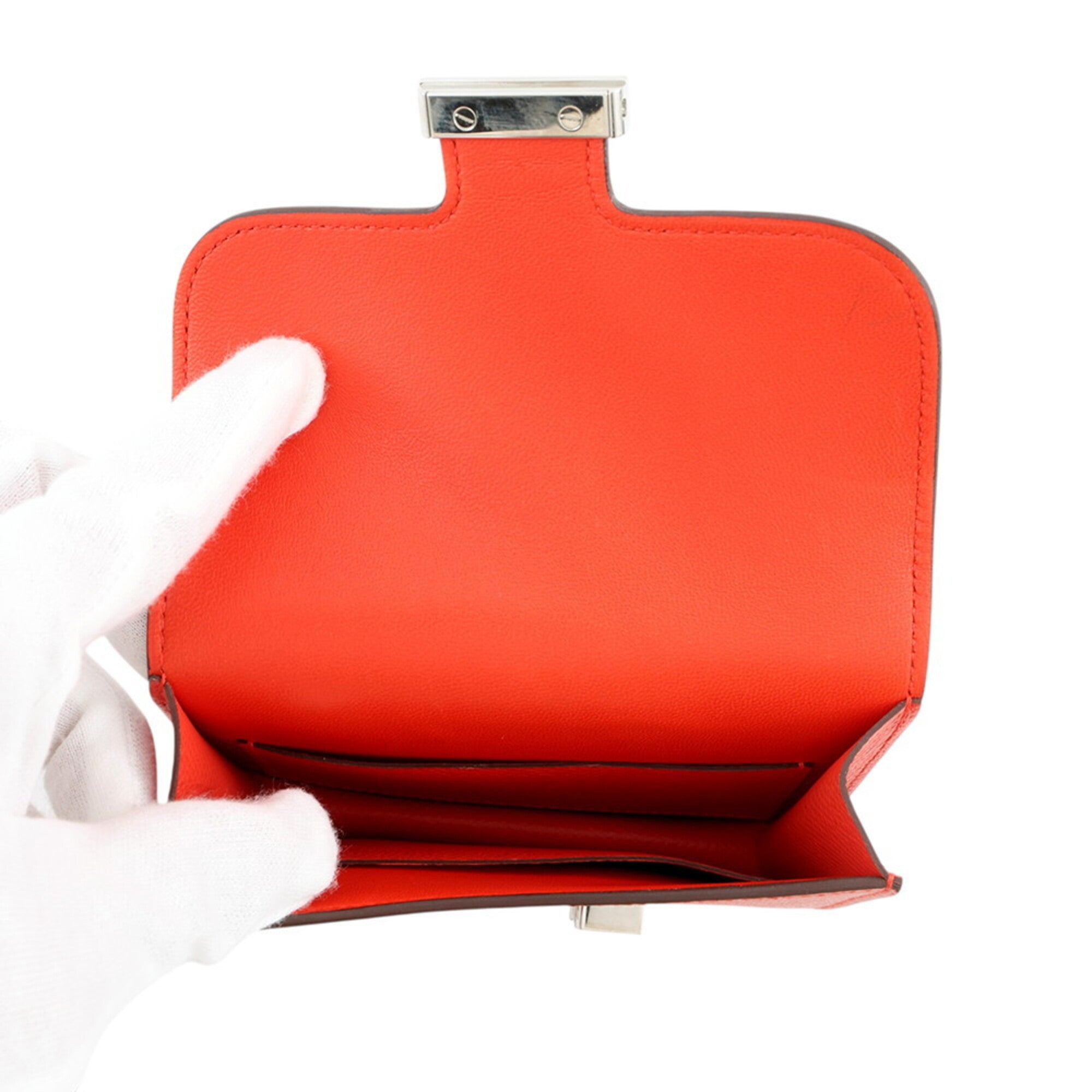 Hermes Capucine Epsom Leather Coin Purse/Coin Case (Pre-Owned)