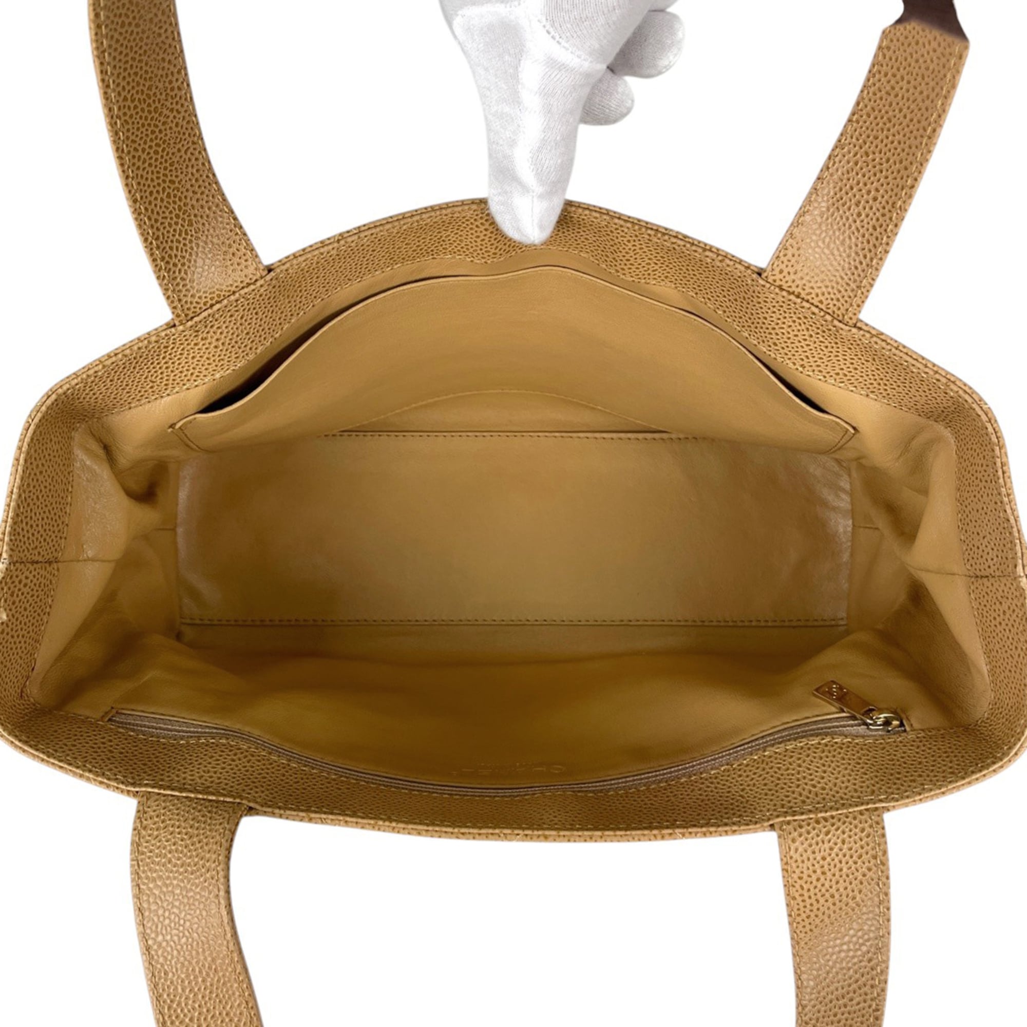 Chanel Matelasse Brown Grained Calfskin Handbag Tote Bag (Pre-Owned)