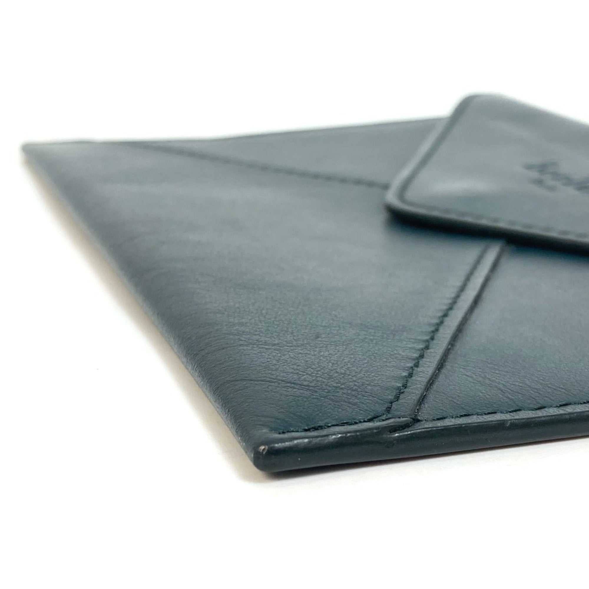 Berluti Green Leather Pouch (Pre-Owned)