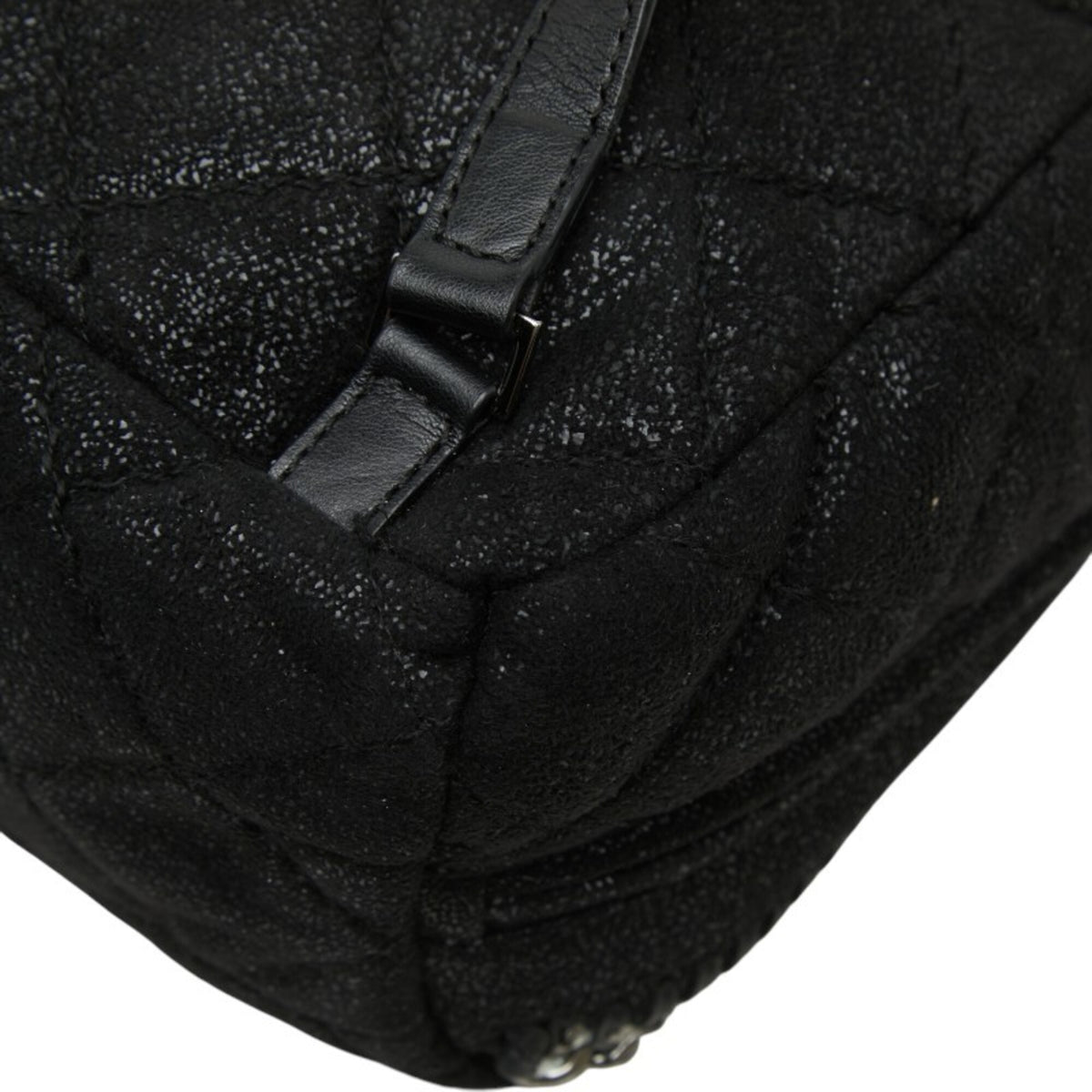 Stella Mccartney Black Polyester Leather Backpack (Pre-Owned)