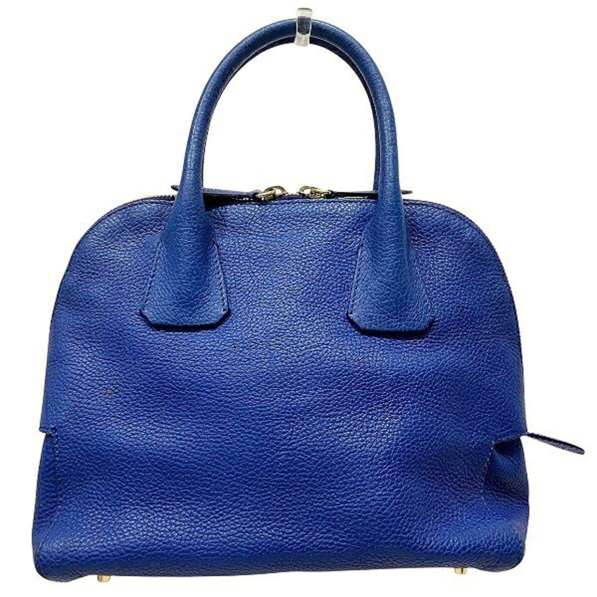 Burberry Blue Leather Handbag Shoulder Bag (Pre-Owned)