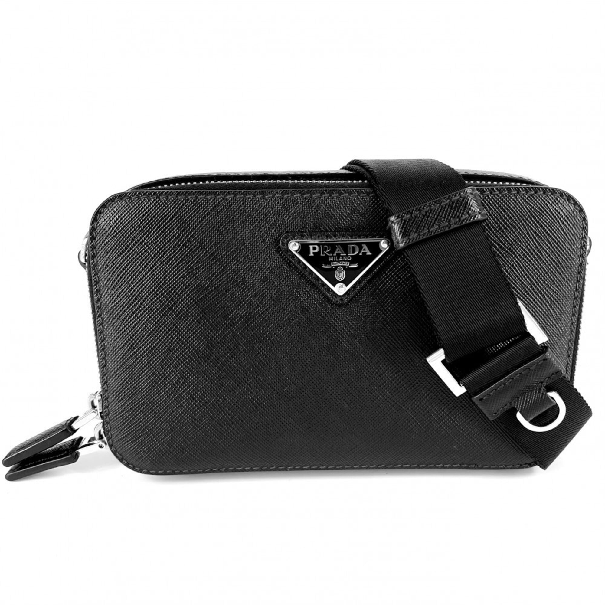 Prada Black Leather Shoulder Bag (Pre-Owned)