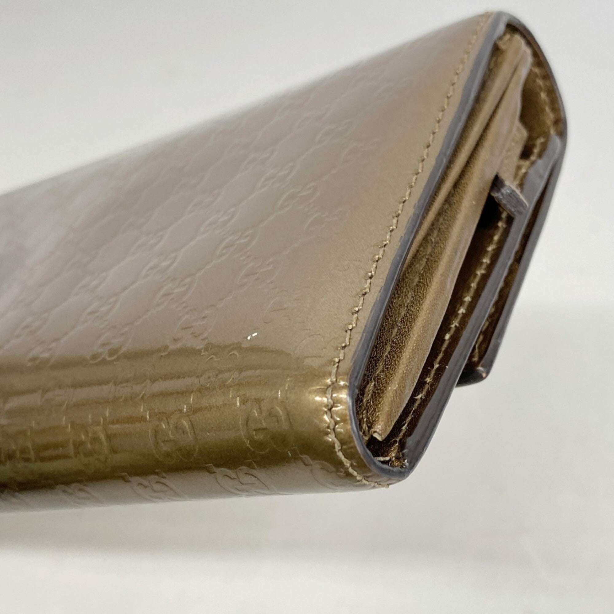 Gucci Bronze Long Wallet (Bi-Fold) (Pre-Owned)