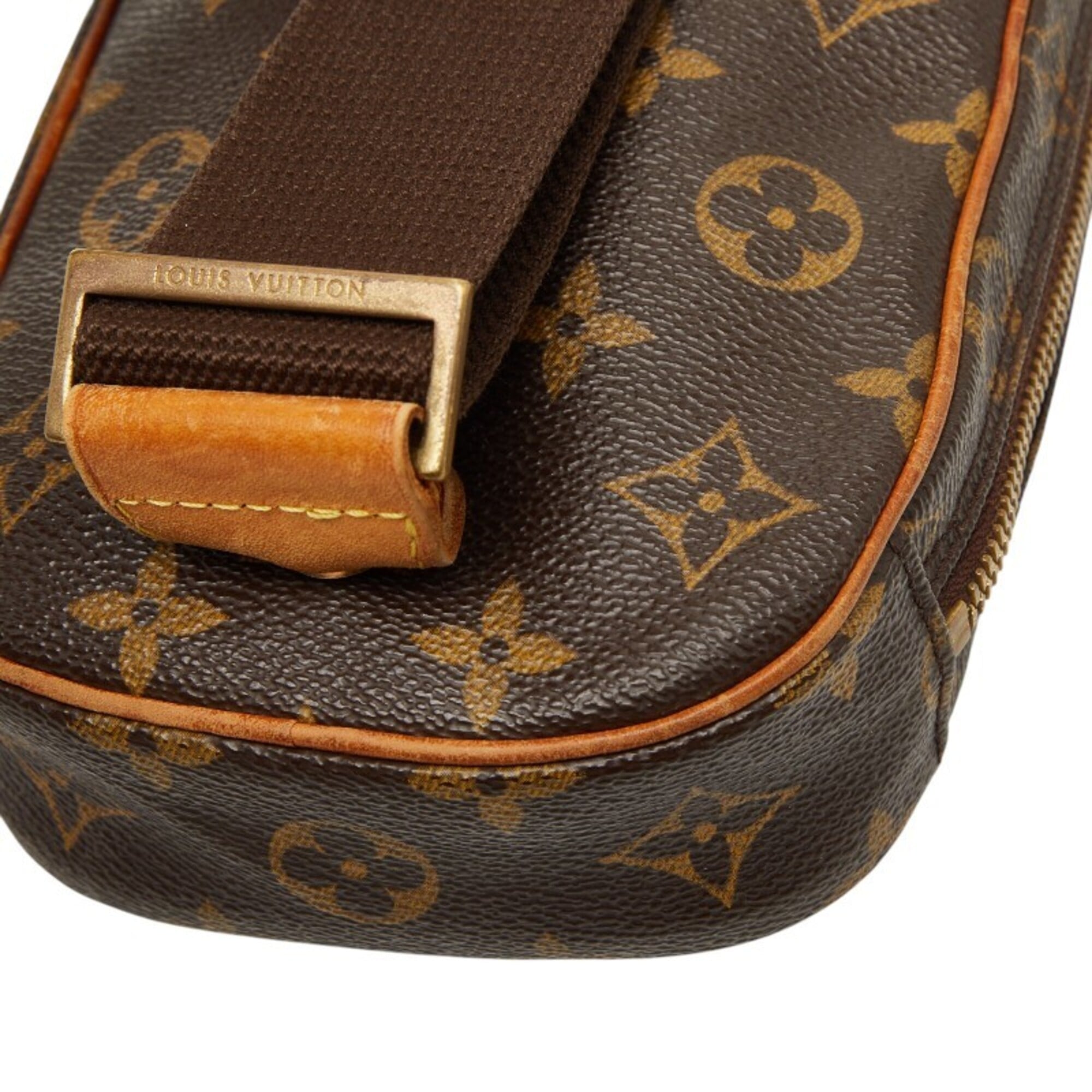Louis Vuitton Brown Pvc Leather Fanny Pack Sling Bag (Pre-Owned)