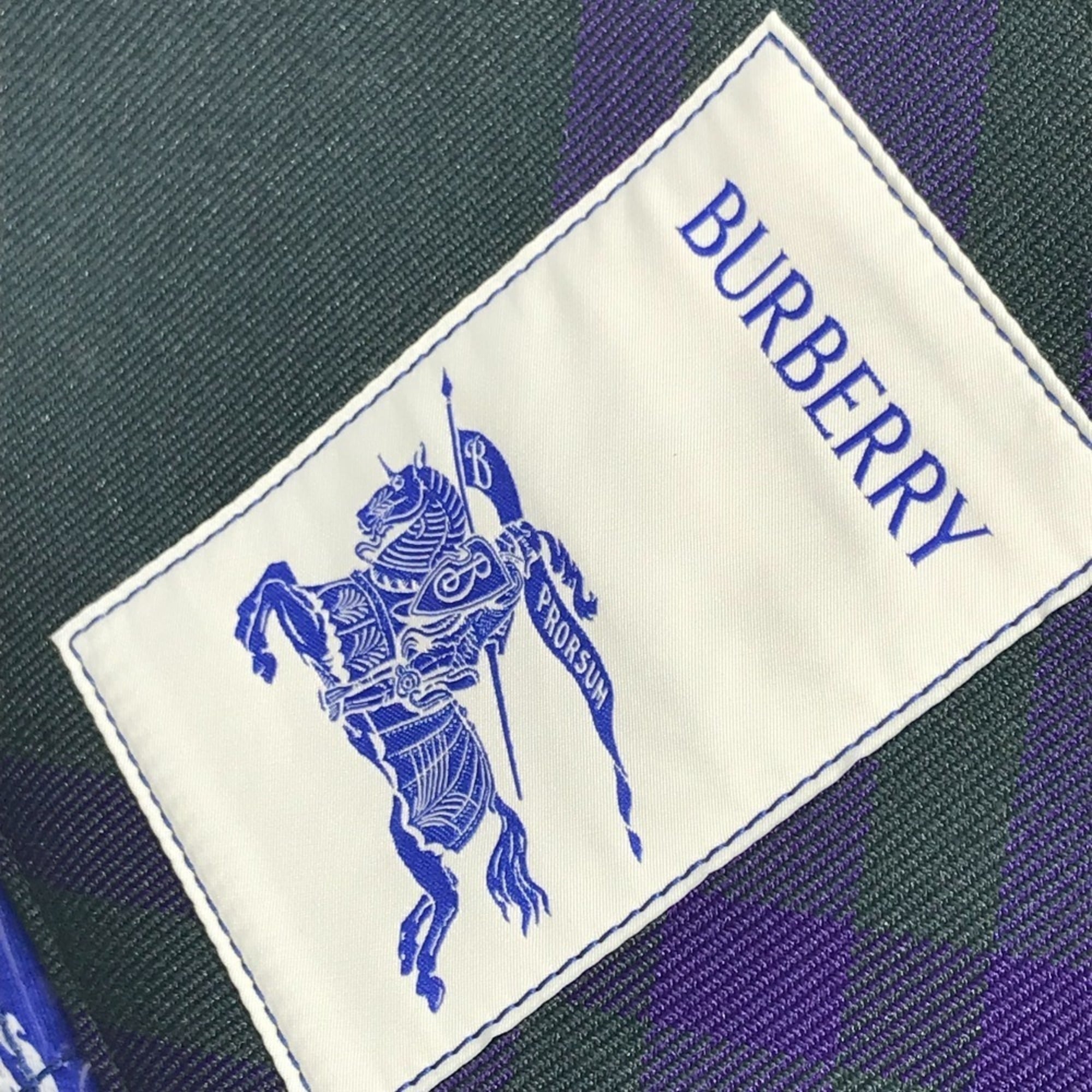 Burberry Blue Clear Yellow Vinyl Shoulder Bag Tote Bag (Pre-Owned)