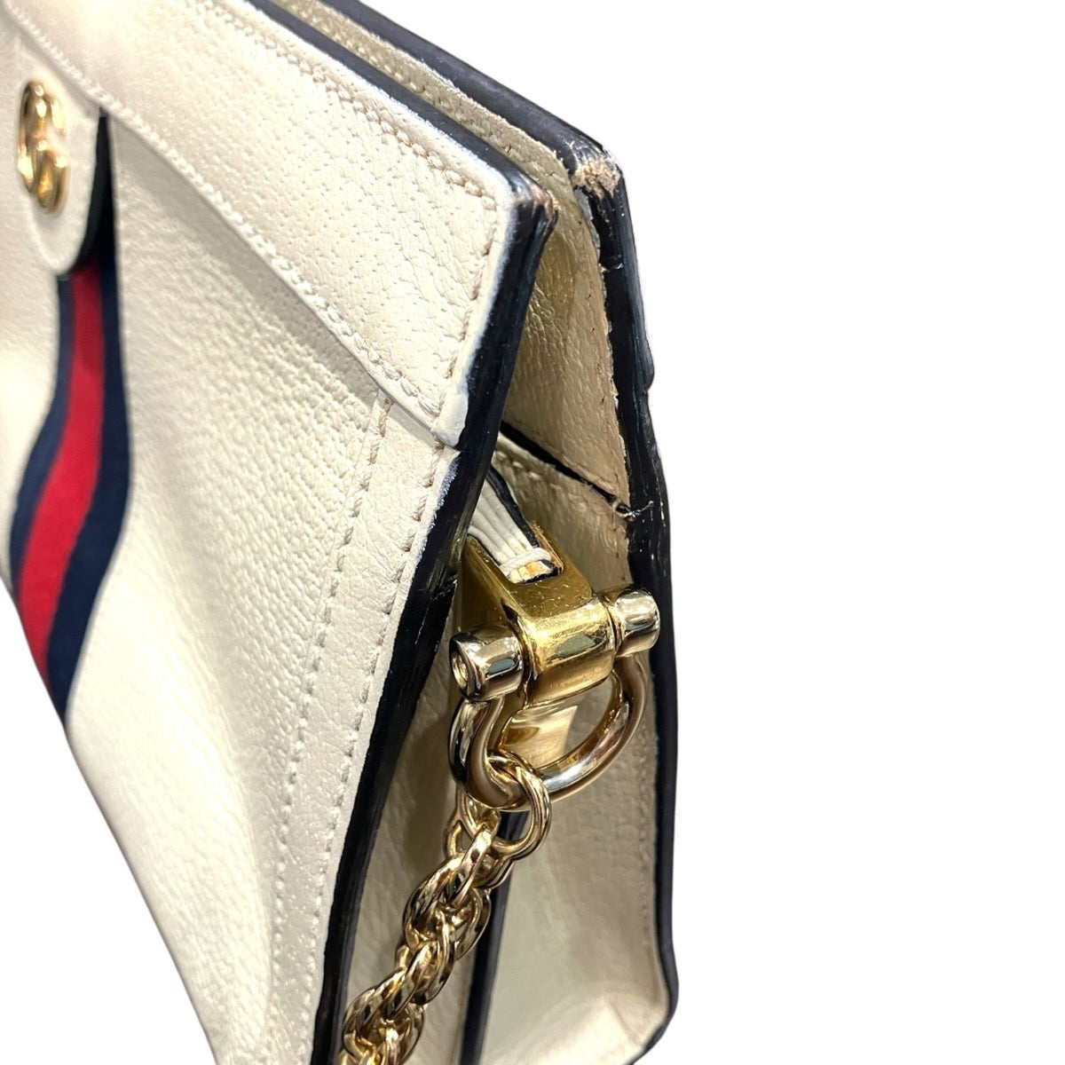 Gucci Sherry Line Leather Shoulder Bag (Pre-Owned)