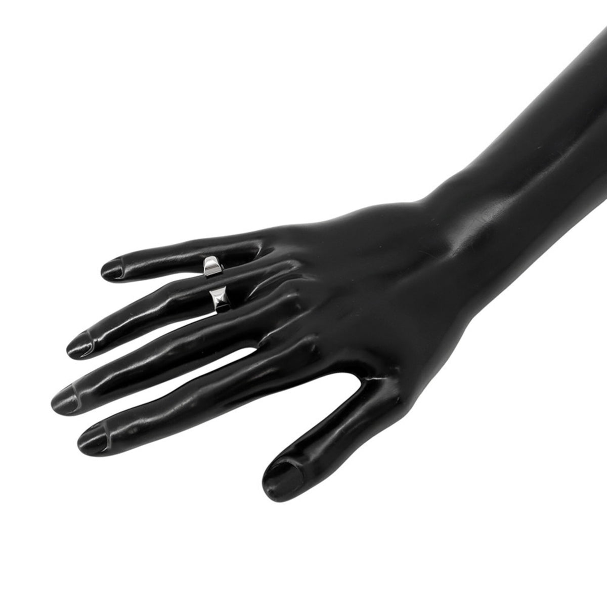 Hermes Black Metal Band Ring (Pre-Owned)