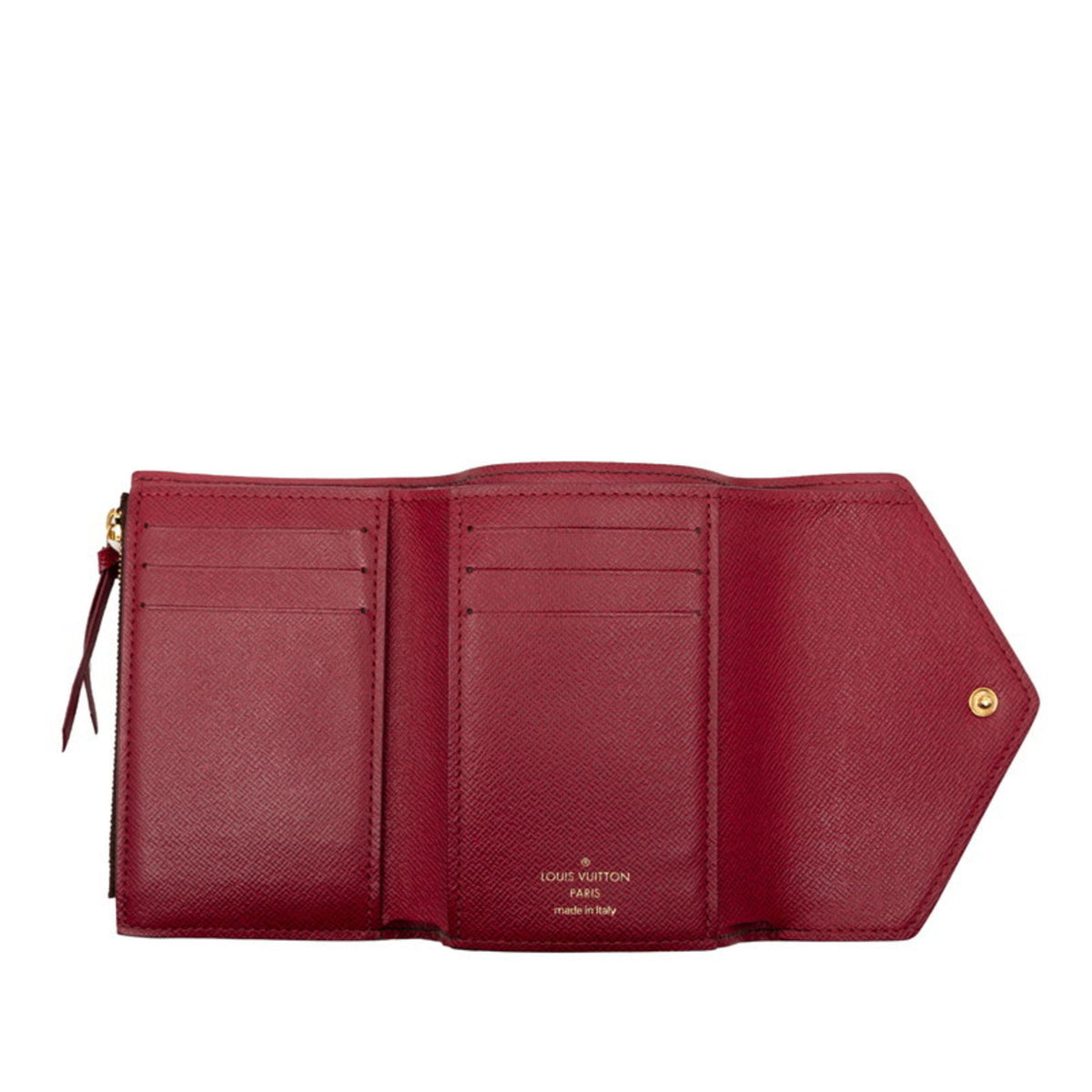 Louis Vuitton Brown Fuchsia Pvc Leather Wallet (Tri-Fold) (Pre-Owned)