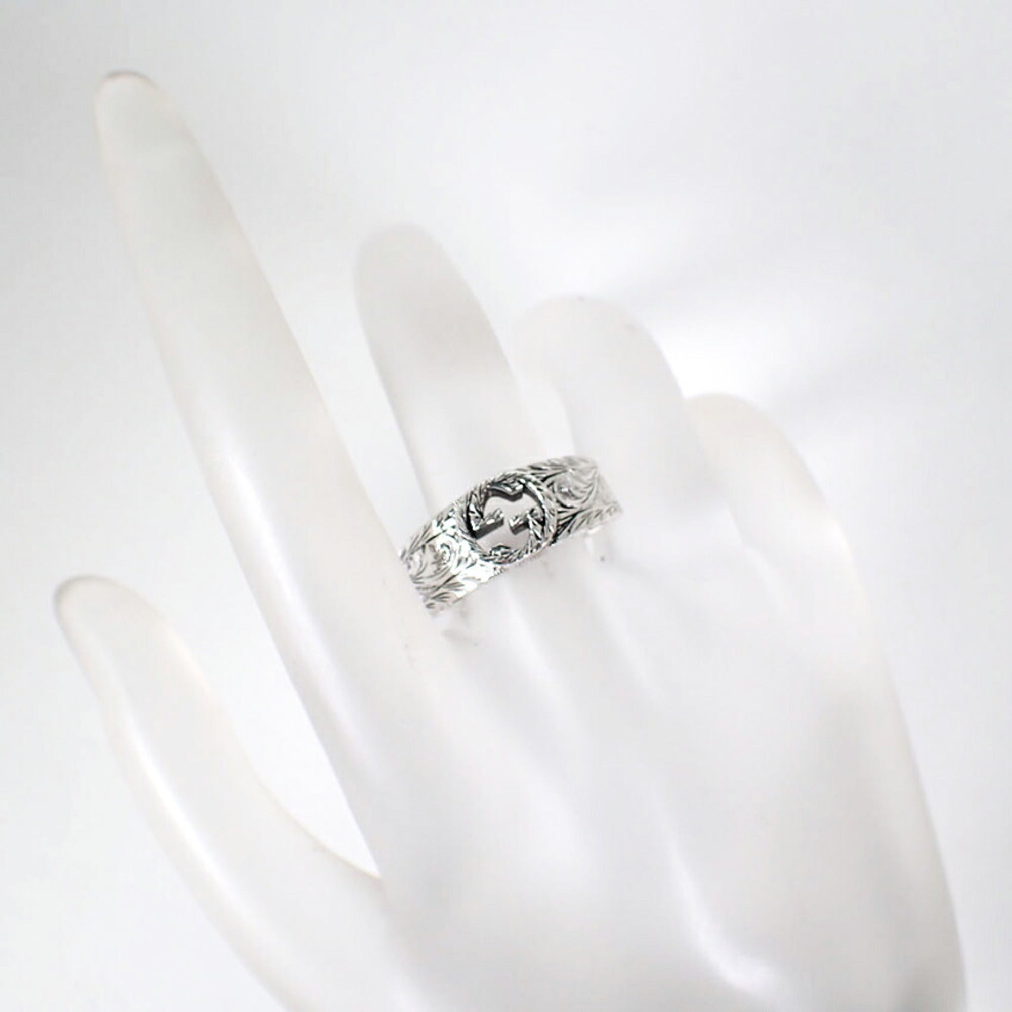 Gucci Sterling Silver 925 Band Ring (Pre-Owned)