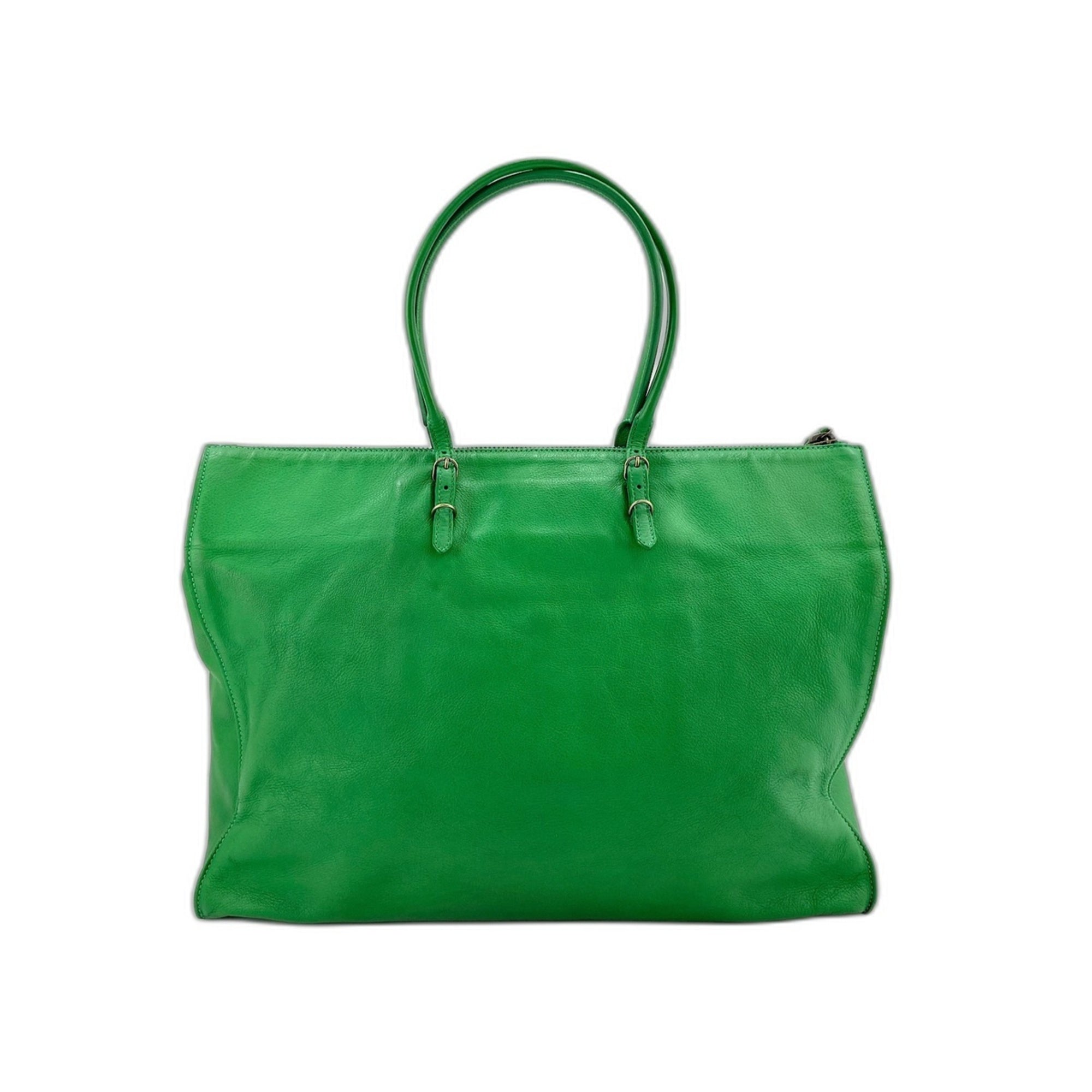 Balenciaga Green Paper Shoulder Bag (Pre-Owned)