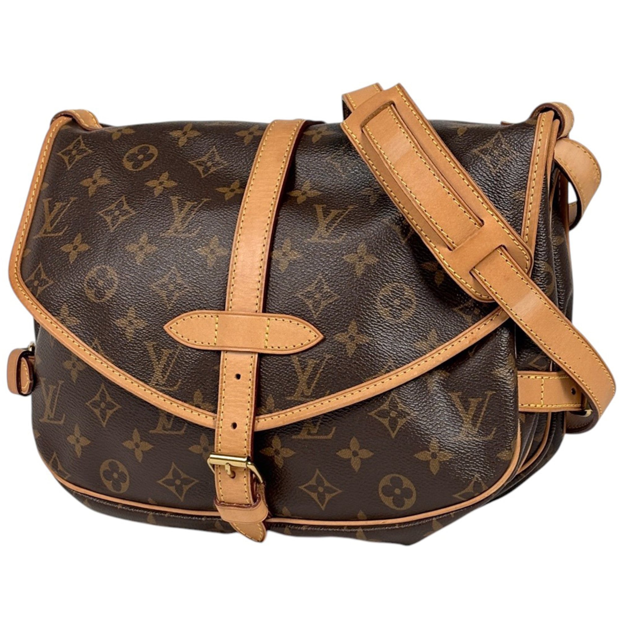 Louis Vuitton Brown Monogram Shoulder Bag (Pre-Owned)