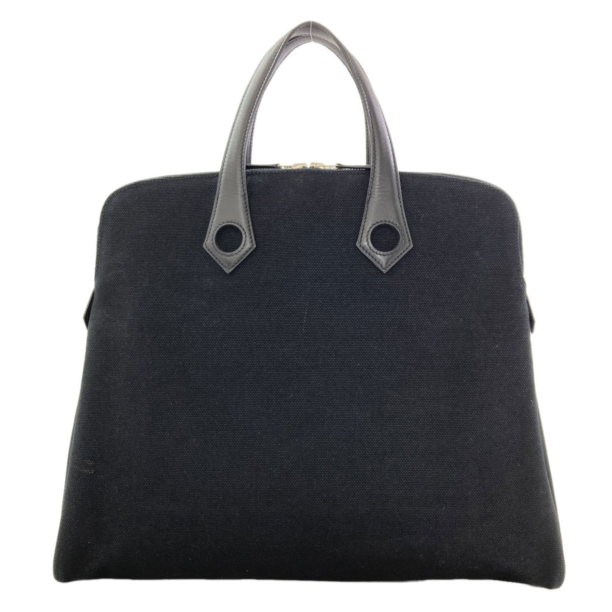 Hermes Black Toile H Tote Bag (Pre-Owned)