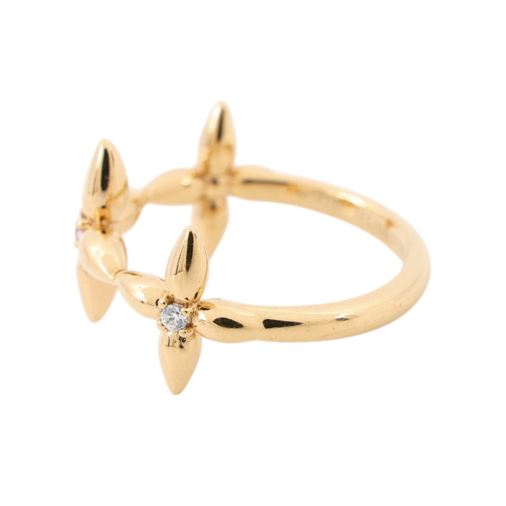 Louis Vuitton Gold Metal Band Ring (Pre-Owned)