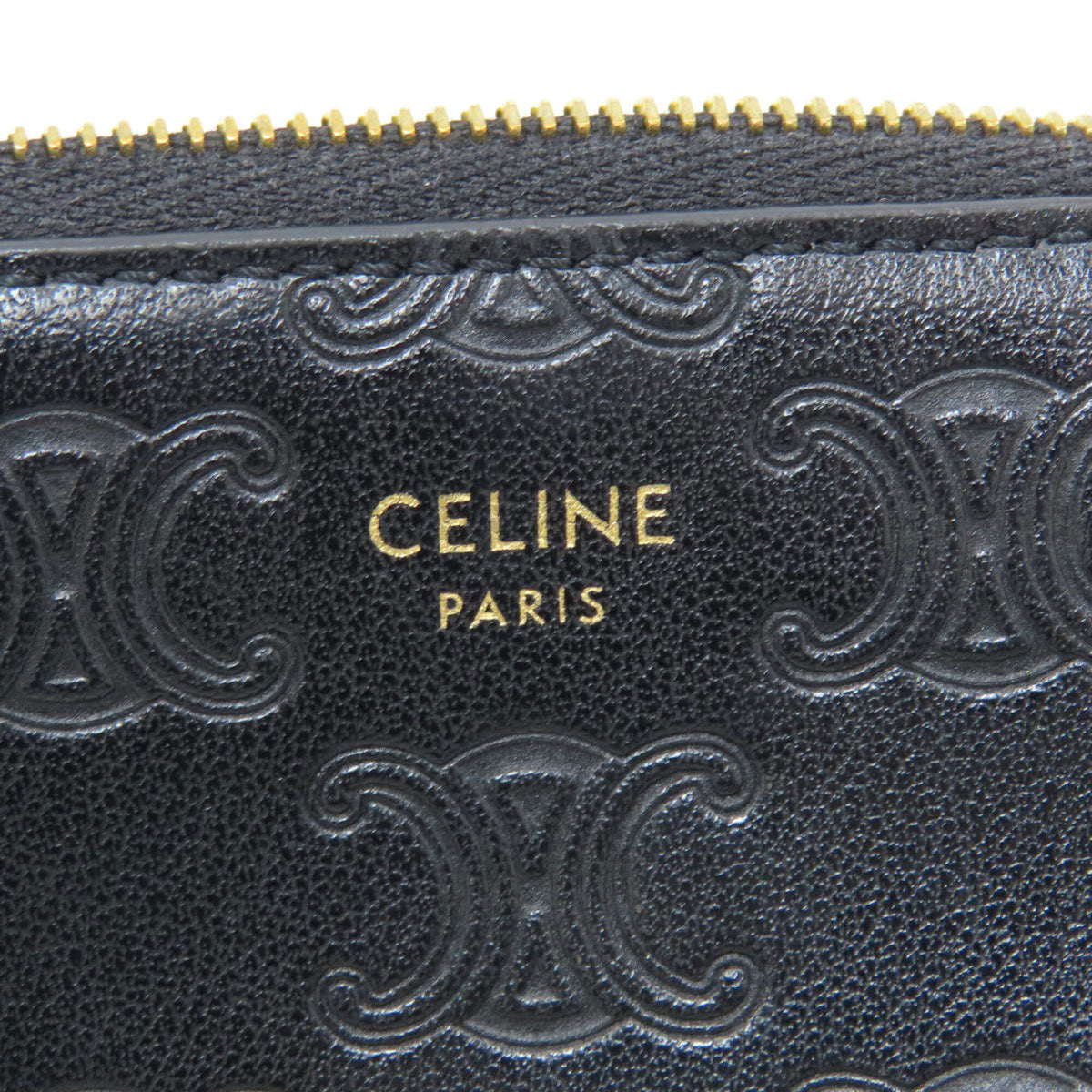 Celine Black Leather Coin Purse/Coin Case (Pre-Owned)