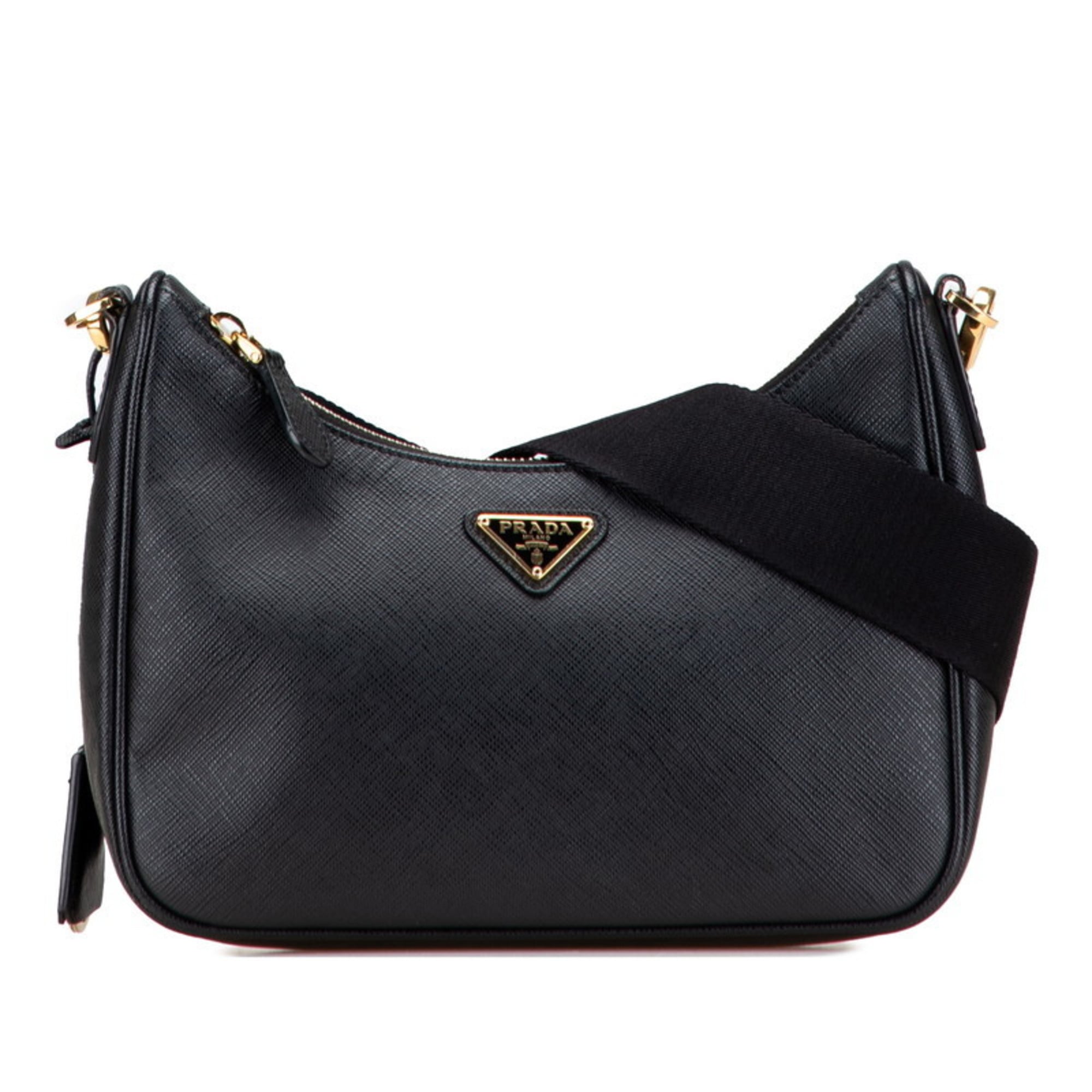 Prada Black Leather Shoulder Bag (Pre-Owned)