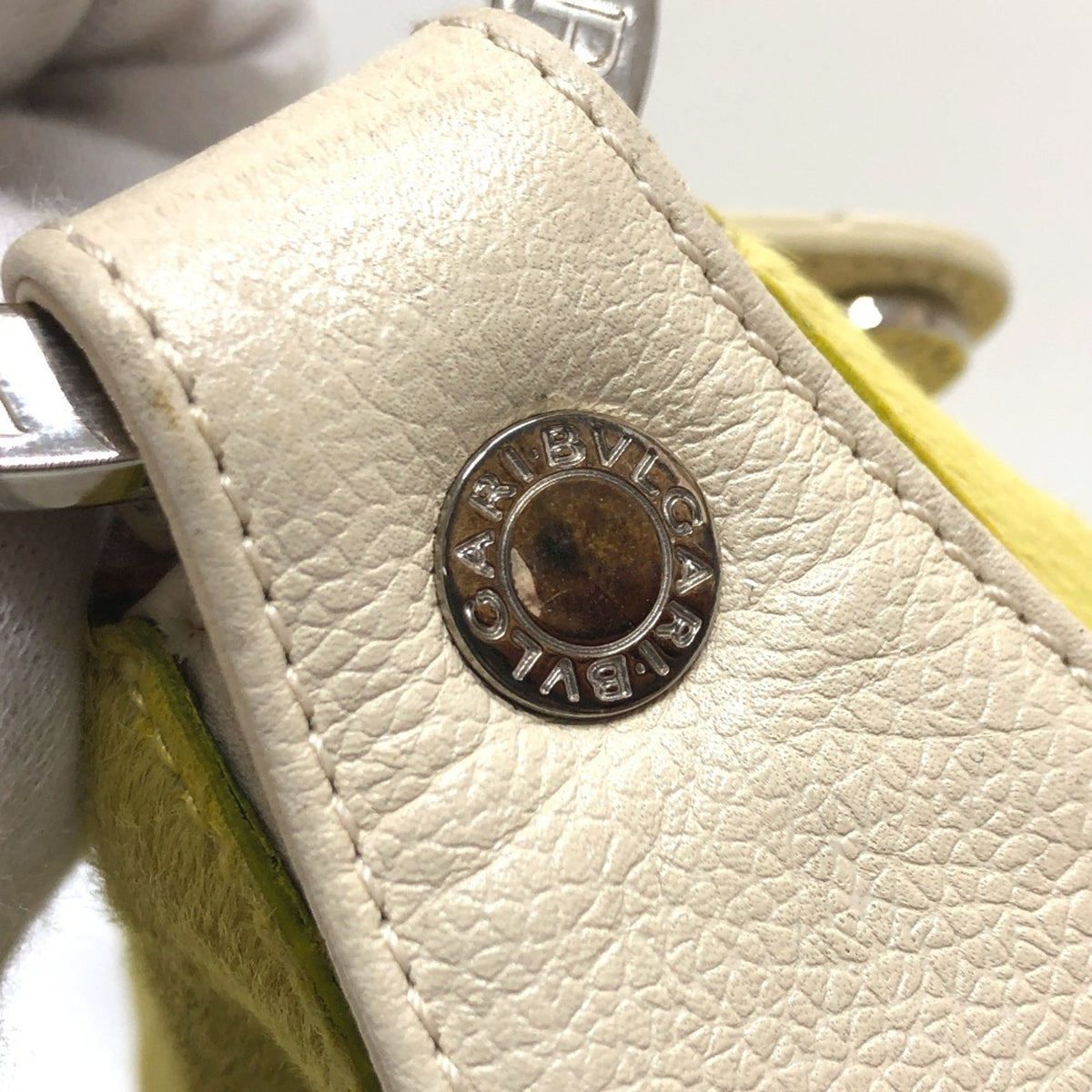Bvlgari Yellow Leather Shoulder Bag (Pre-Owned)