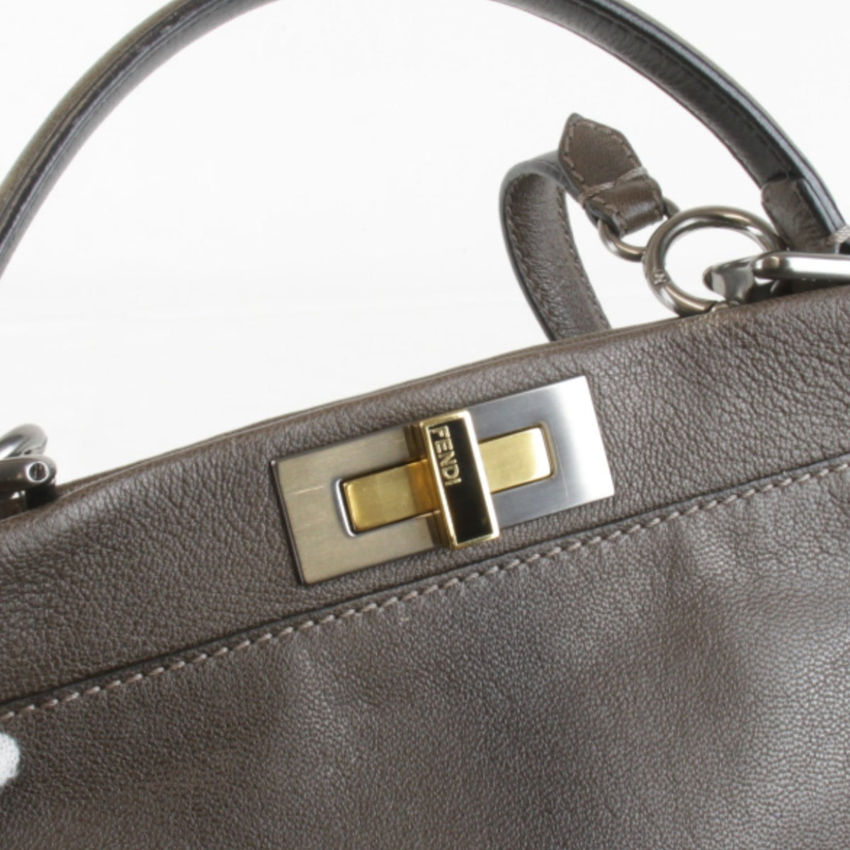 Fendi Brown Leather Handbag (Pre-Owned)