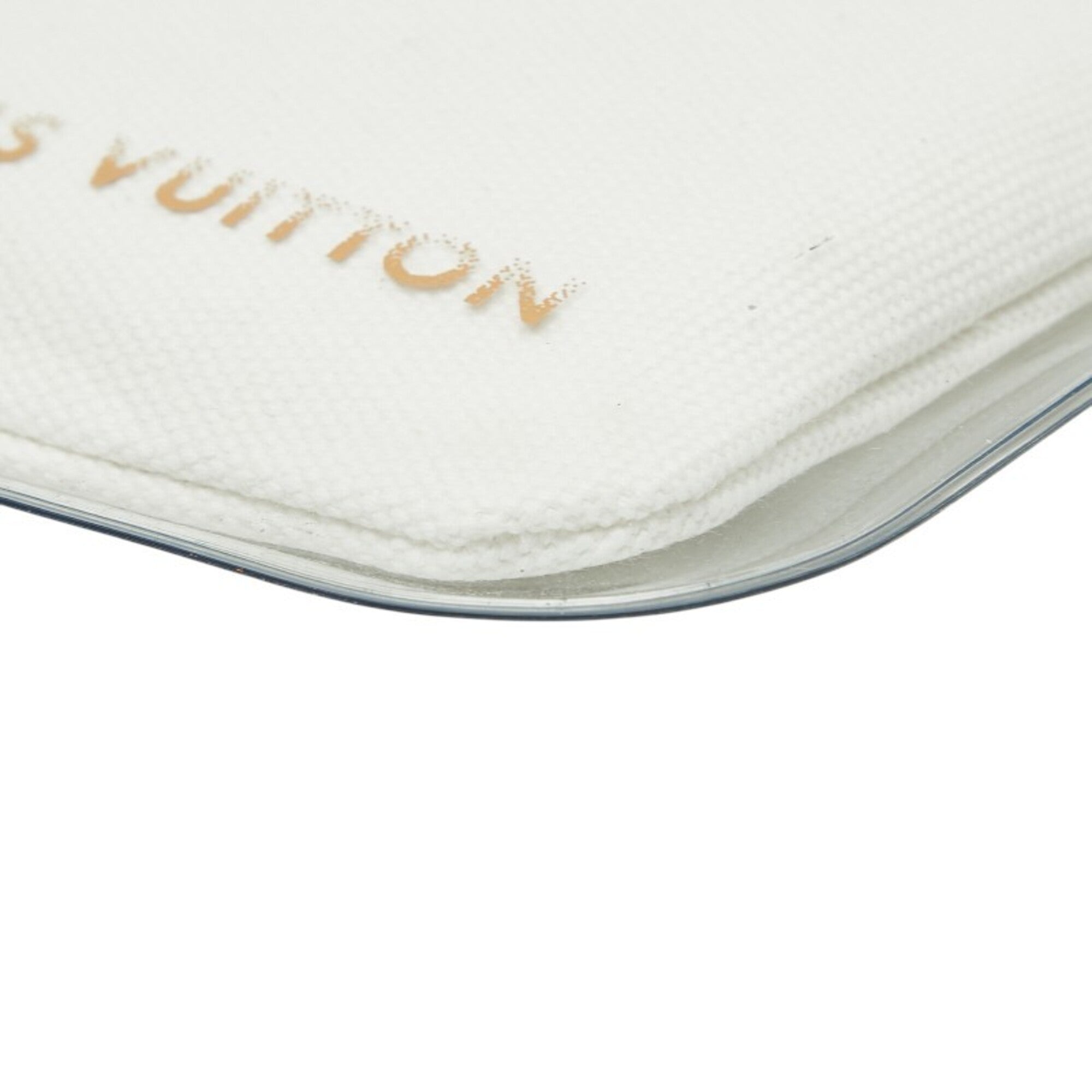 Louis Vuitton White Cotton Pvc Pouch (Pre-Owned)