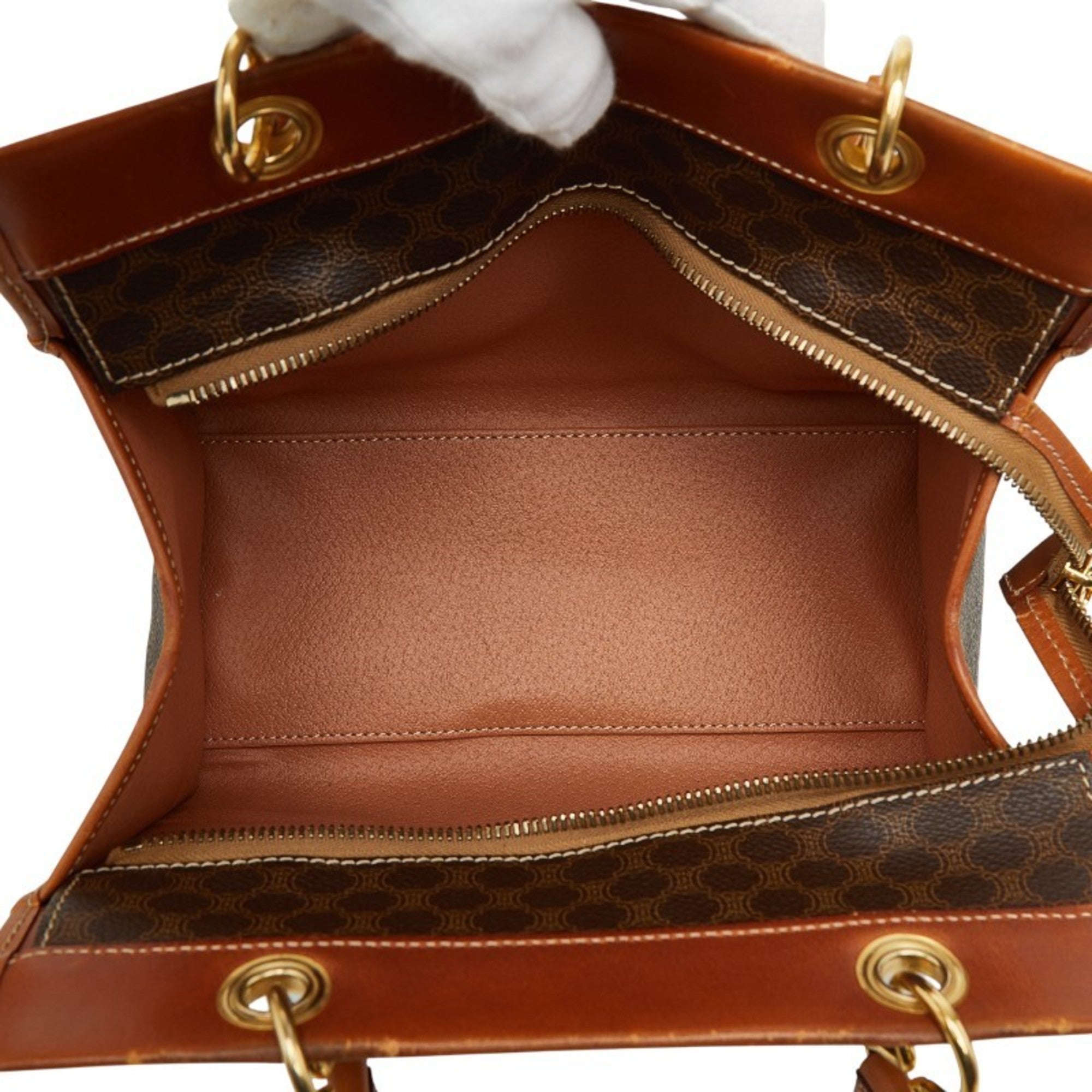 Celine Brown Pvc Leather Handbag (Pre-Owned)