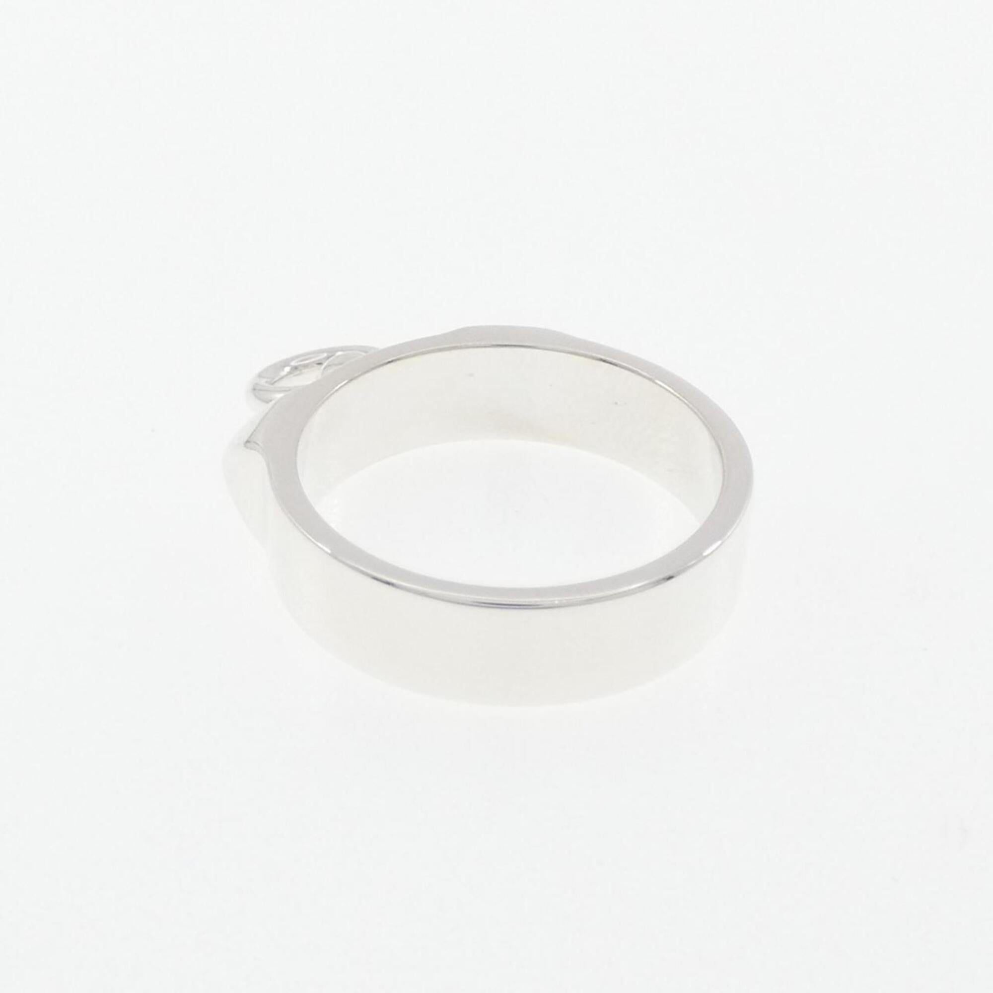 Hermes Silver 925 Band Ring (Pre-Owned)