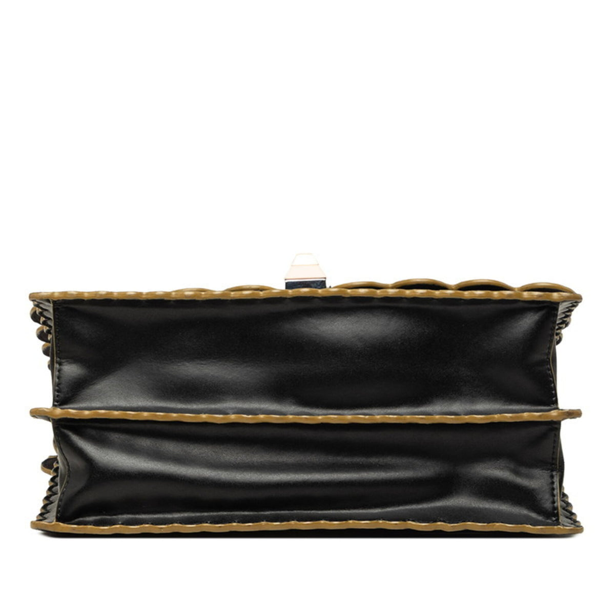 Fendi Black Leather Handbag Shoulder Bag (Pre-Owned)
