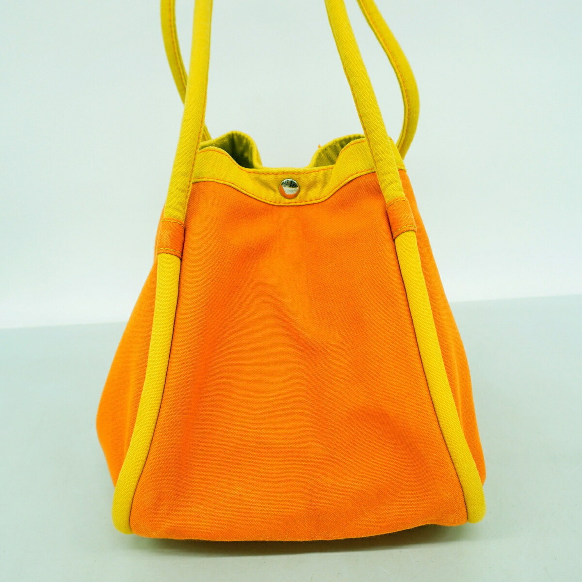 Hermes Orange Yellow Canvas Tote Bag (Pre-Owned)