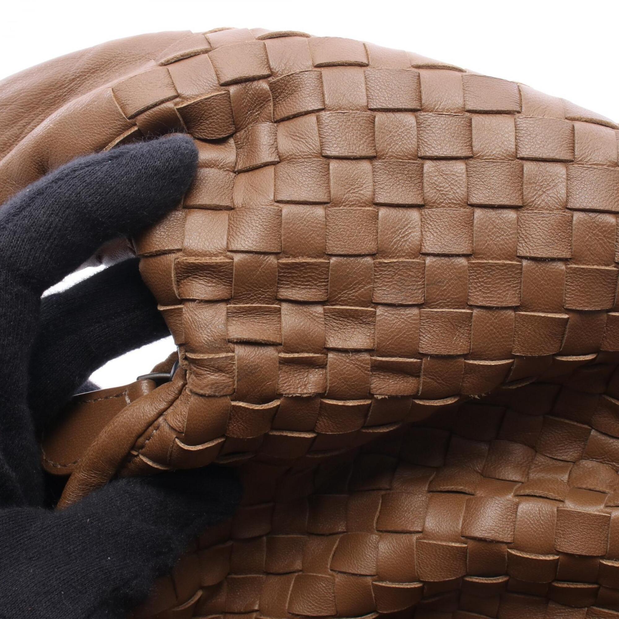 Bottega Veneta Brown Intrecciato Handbag Shoulder Bag (Pre-Owned)
